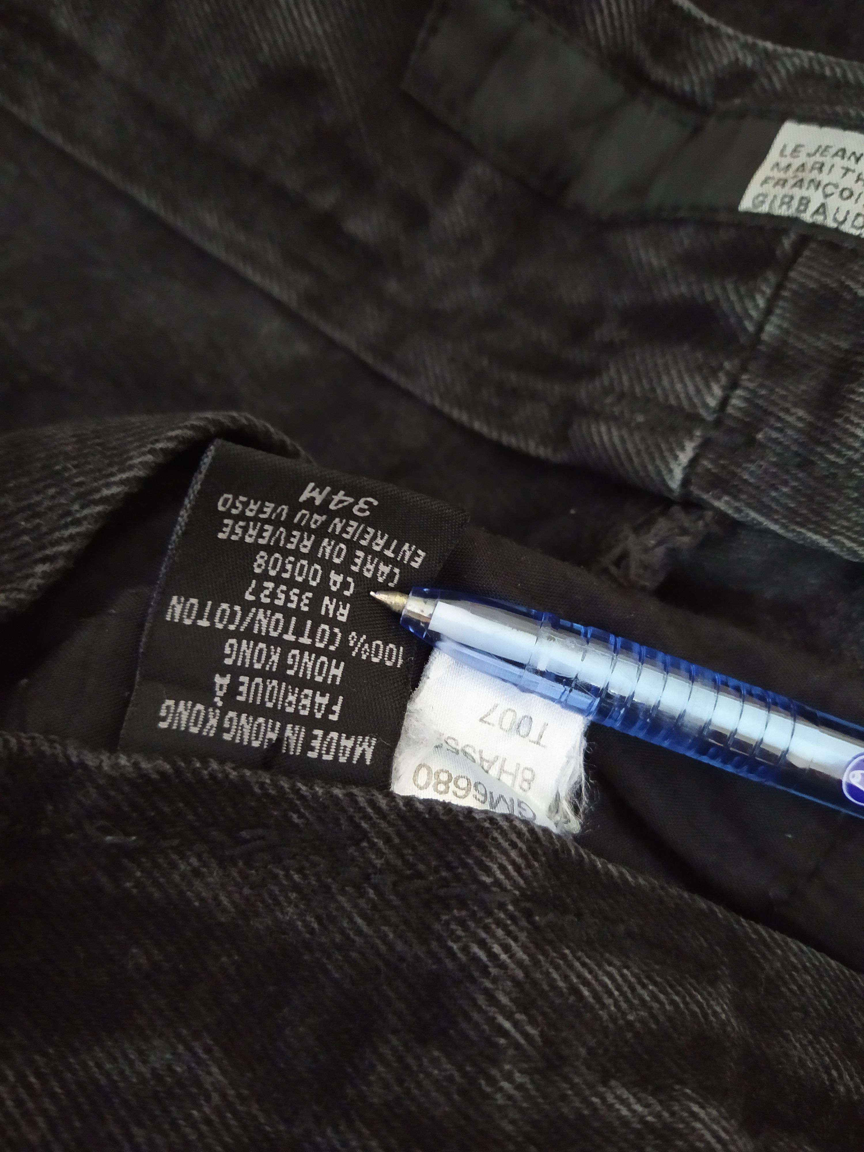 Marithe + Francois Girbaud 90s MARITHE FRANCOIS GIRBAUD STRAP DENIM (B502) Size US 35 - 11 Thumbnail