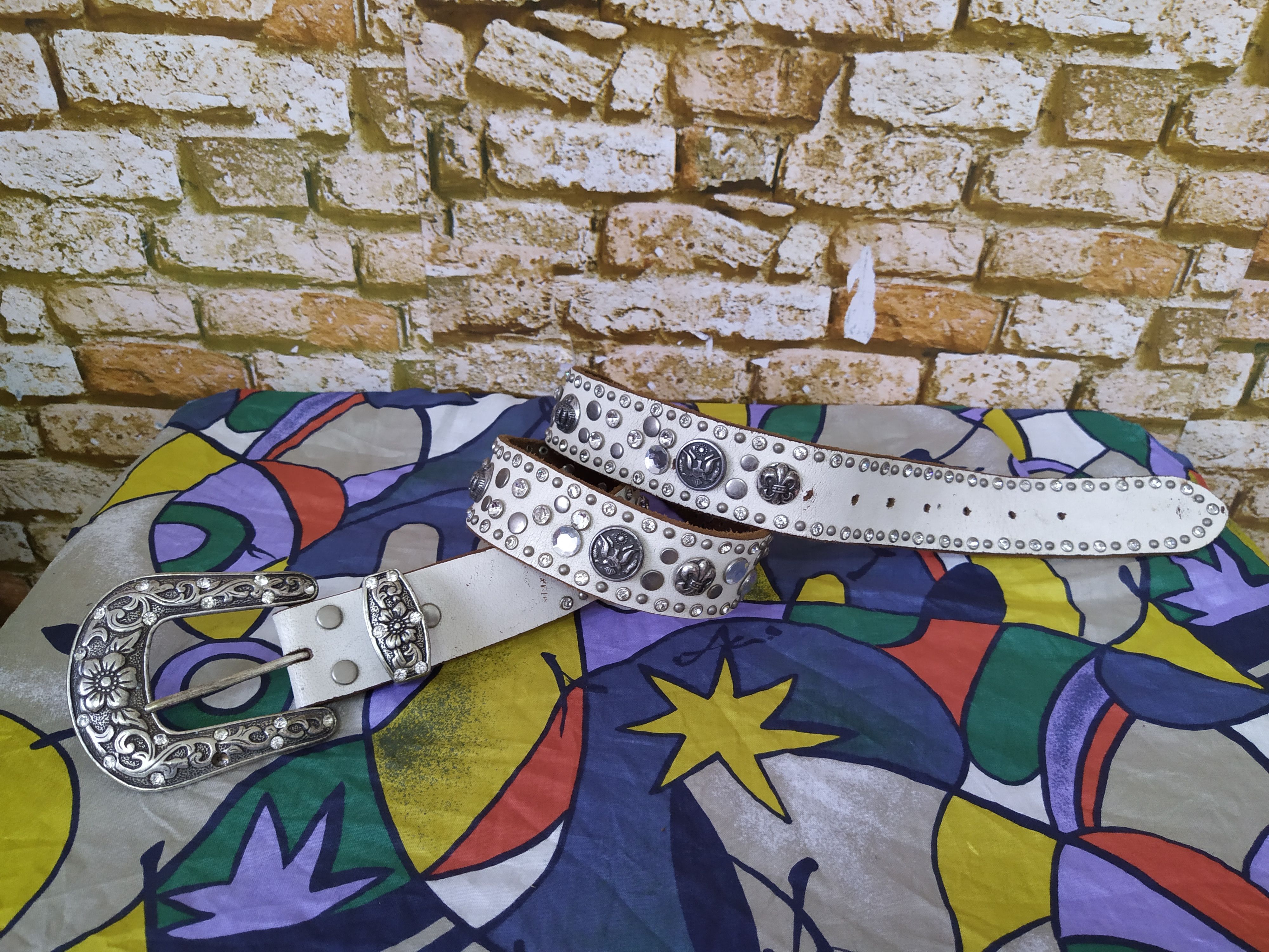 Japanese Brand × Leather DIABLO JAPAN STUDDED LEATHER BELT LIKE REDMOON (C16) Size ONE SIZE - 1 Thumbnail