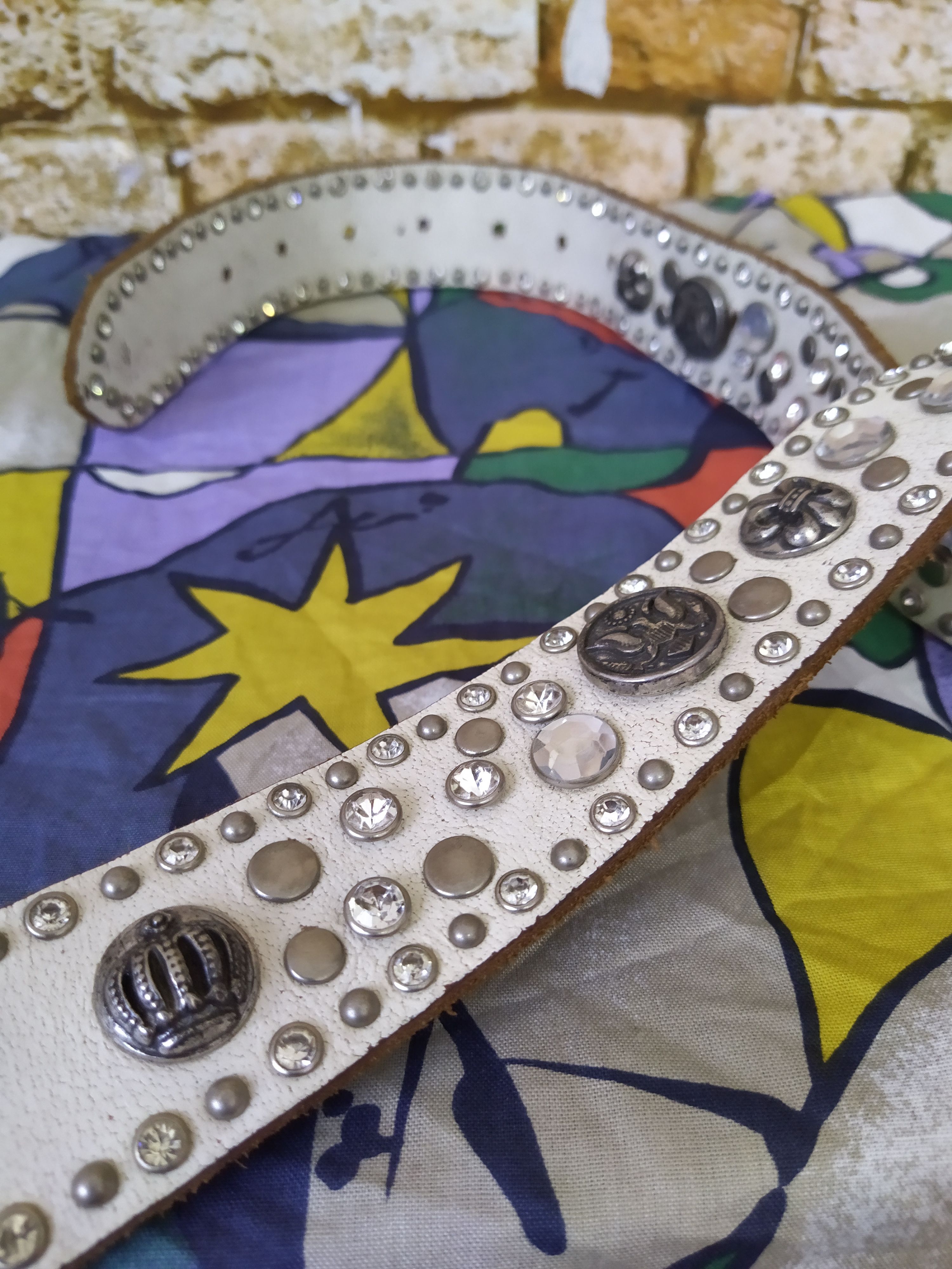Japanese Brand × Leather DIABLO JAPAN STUDDED LEATHER BELT LIKE REDMOON (C16) Size ONE SIZE - 8 Thumbnail