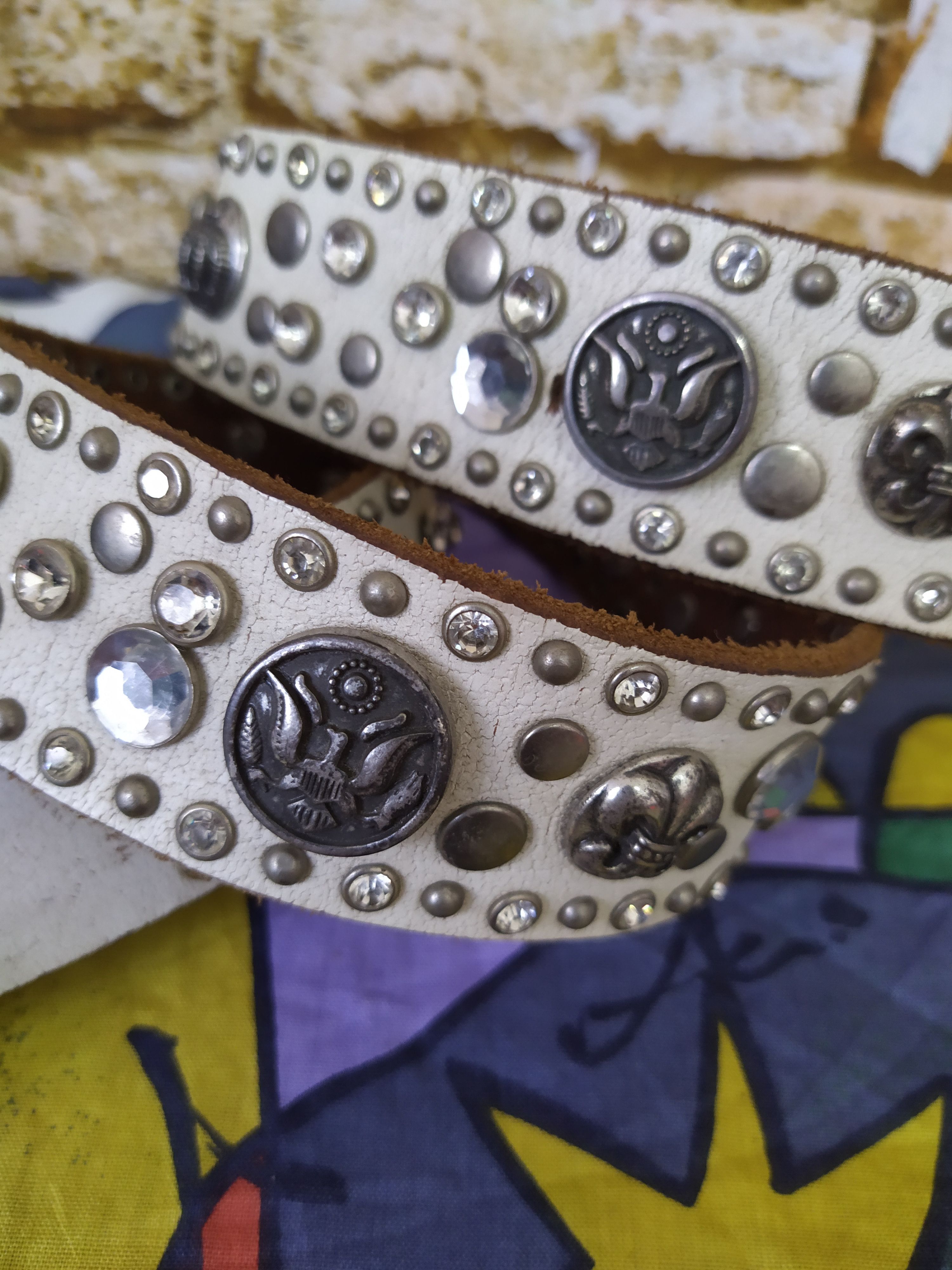 Japanese Brand × Leather DIABLO JAPAN STUDDED LEATHER BELT LIKE REDMOON (C16) Size ONE SIZE - 5 Thumbnail