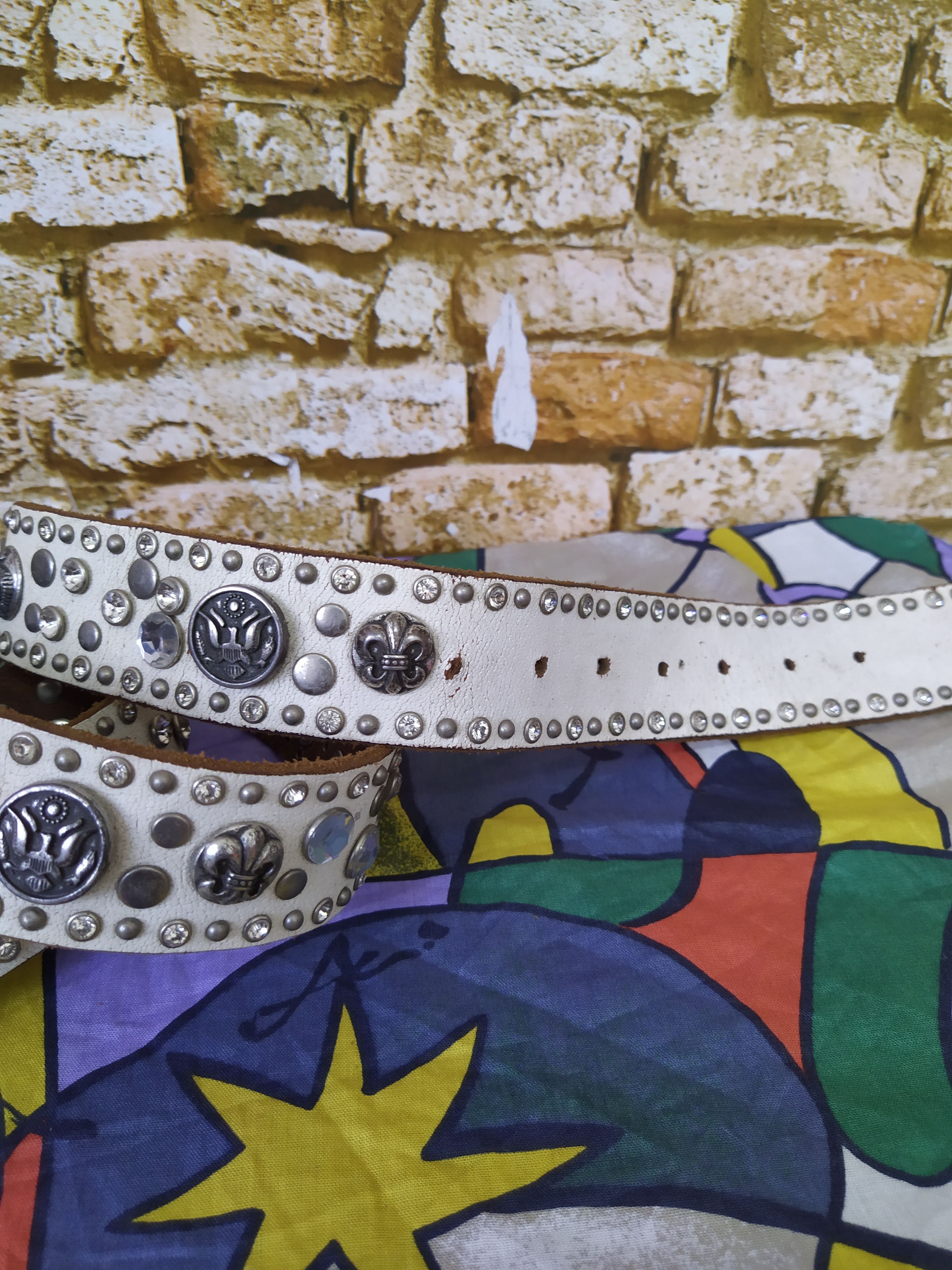 Japanese Brand × Leather DIABLO JAPAN STUDDED LEATHER BELT LIKE REDMOON (C16) Size ONE SIZE - 4 Thumbnail