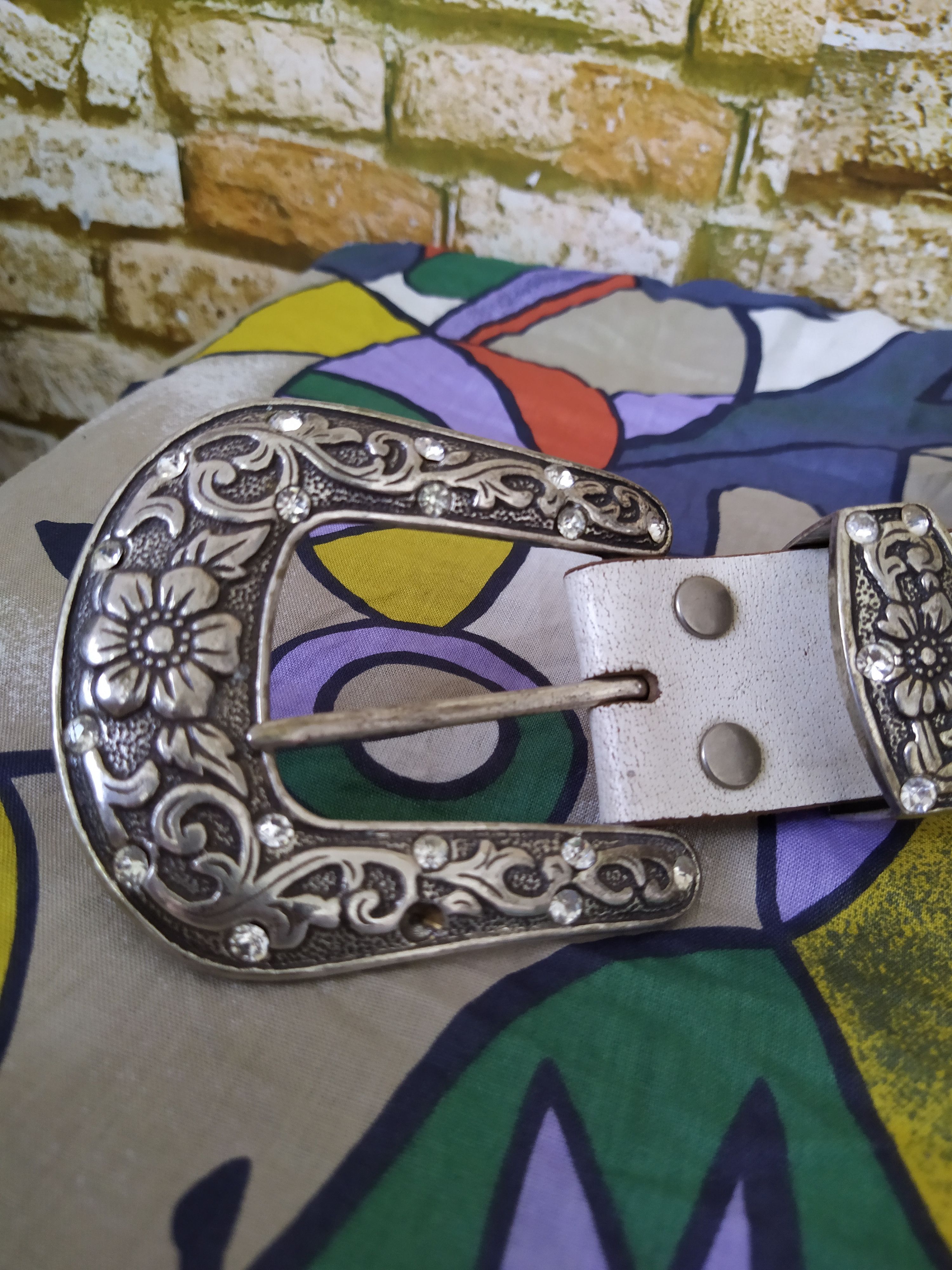 Japanese Brand × Leather DIABLO JAPAN STUDDED LEATHER BELT LIKE REDMOON (C16) Size ONE SIZE - 2 Thumbnail