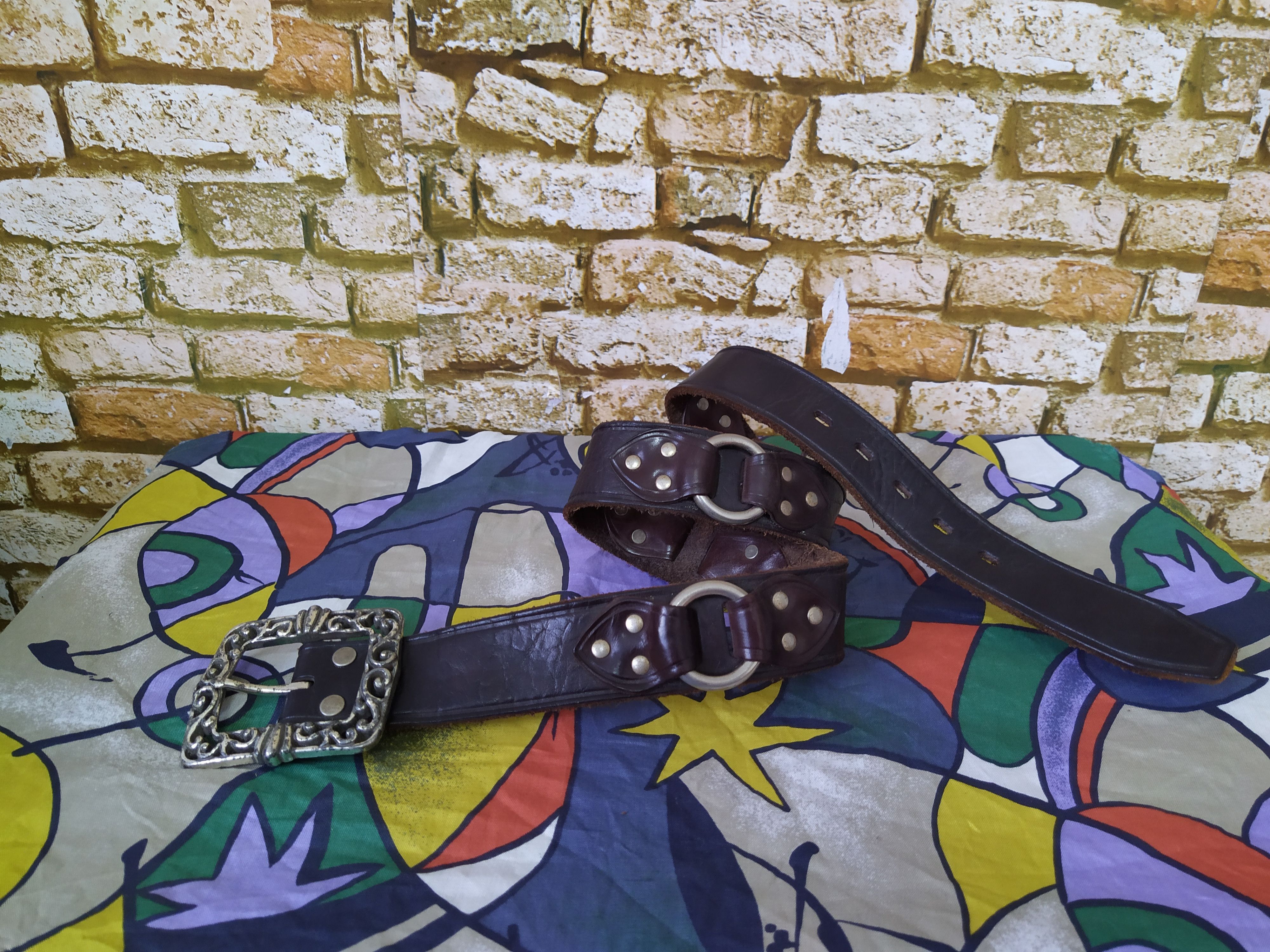 RATTLETRAP JAPAN LEATHER BELT PUNK (C15)