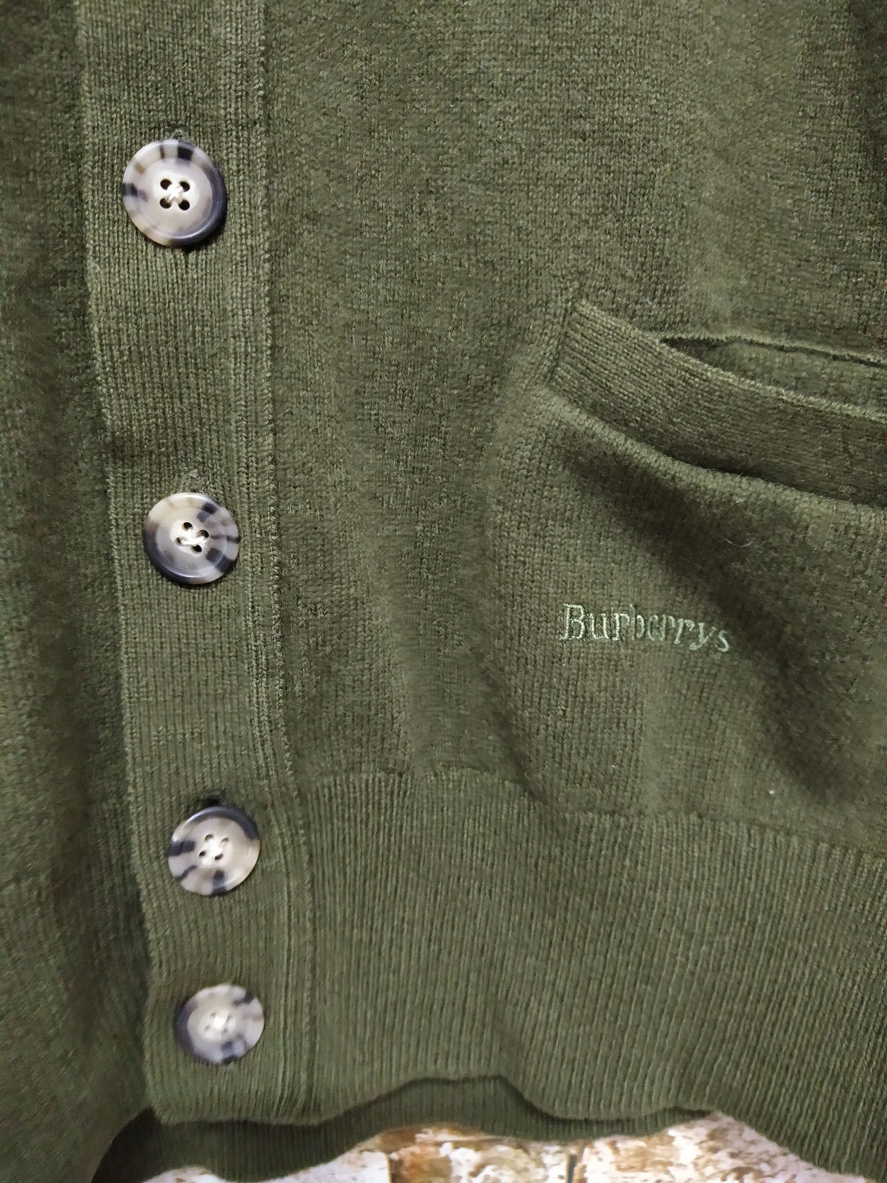Burberry × Vintage 90s BURBERRYS LAMBSWOOL KNITWEAR SWEATER CARDIGAN B734) Size US M / EU 48-50 / 2 - 2 Thumbnail