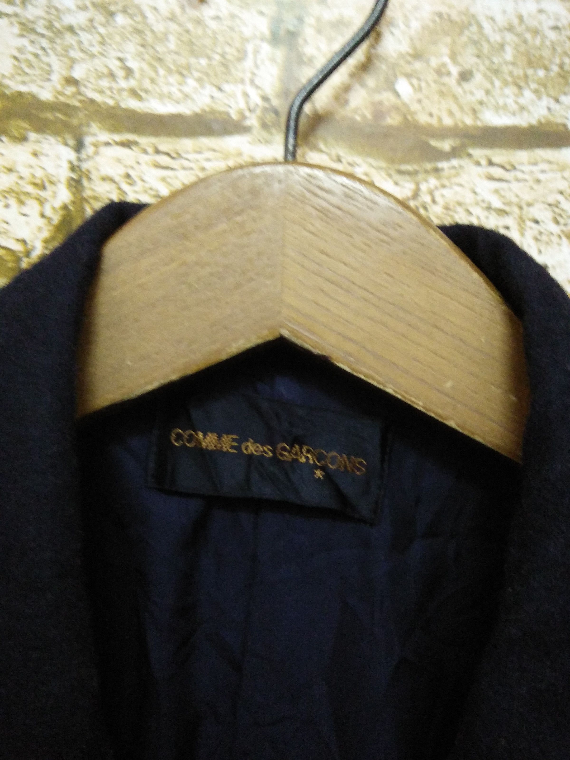 Comme des Garcons × Vintage VTG COMME DES GARCONS (BLACK TAG) TRENCH WOOL JACKET (A471) Size US S / EU 44-46 / 1 - 2 Thumbnail