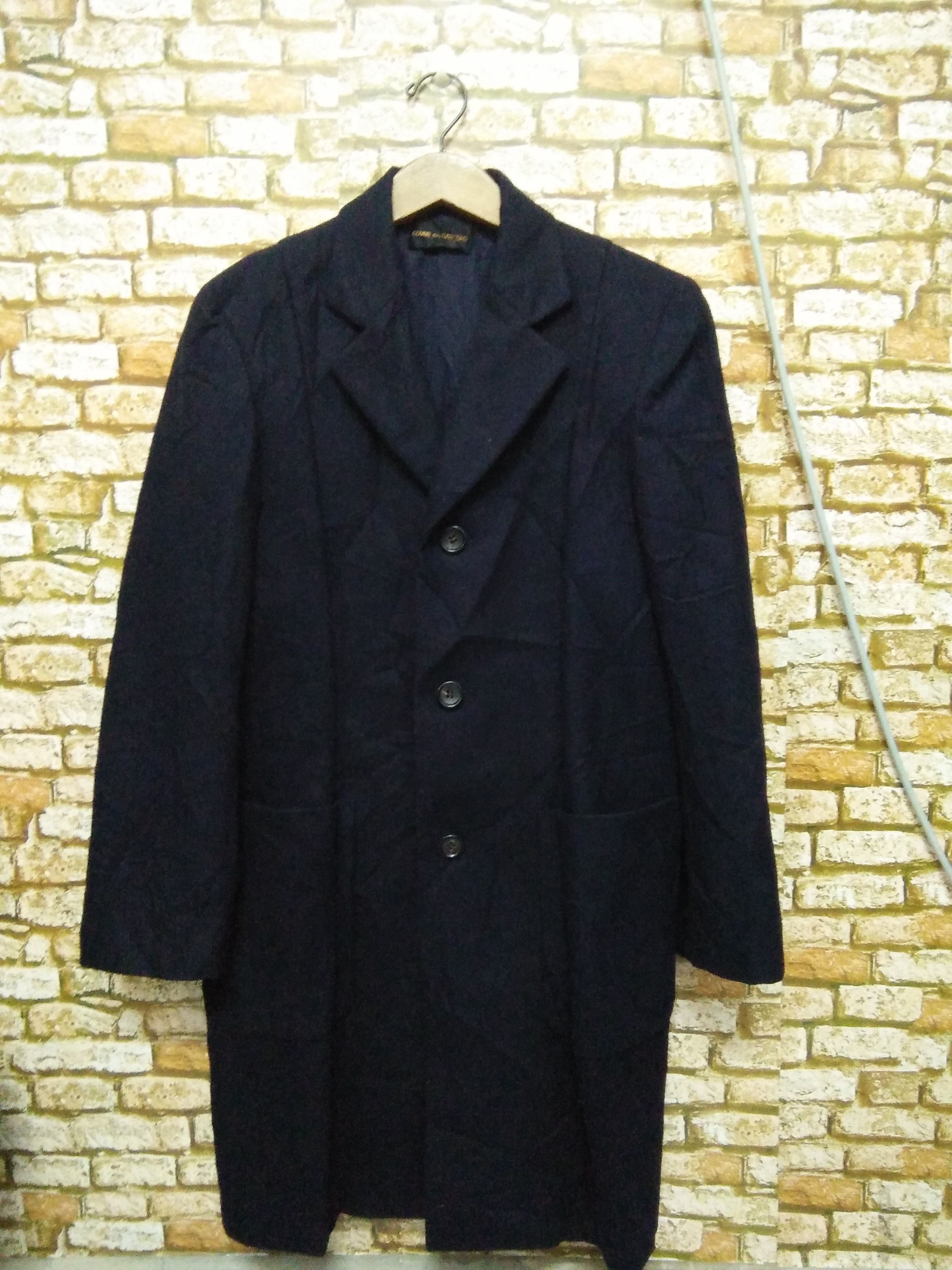Comme des Garcons × Vintage VTG COMME DES GARCONS (BLACK TAG) TRENCH WOOL JACKET (A471) Size US S / EU 44-46 / 1 - 1 Thumbnail