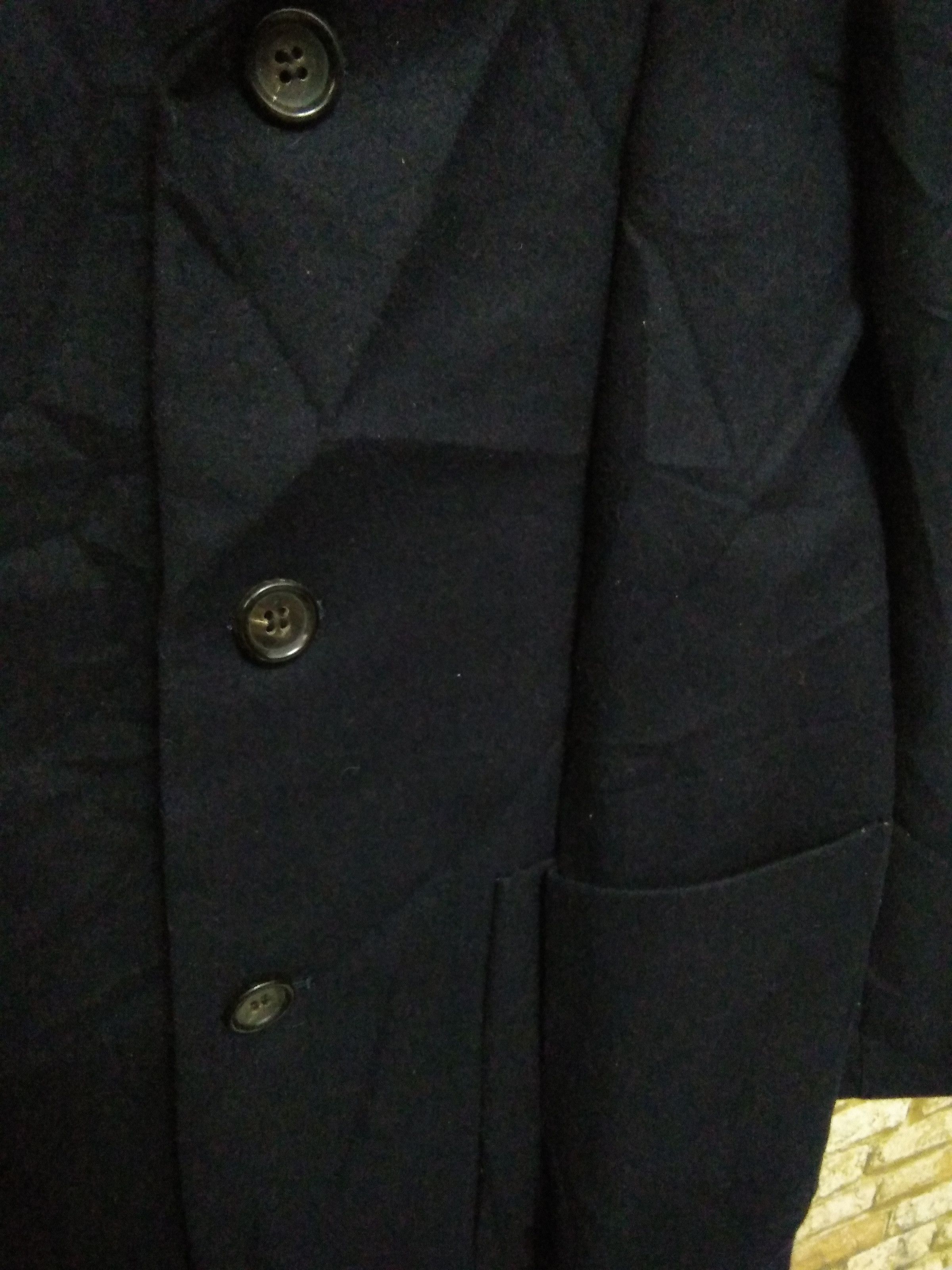 Comme des Garcons × Vintage VTG COMME DES GARCONS (BLACK TAG) TRENCH WOOL JACKET (A471) Size US S / EU 44-46 / 1 - 4 Thumbnail