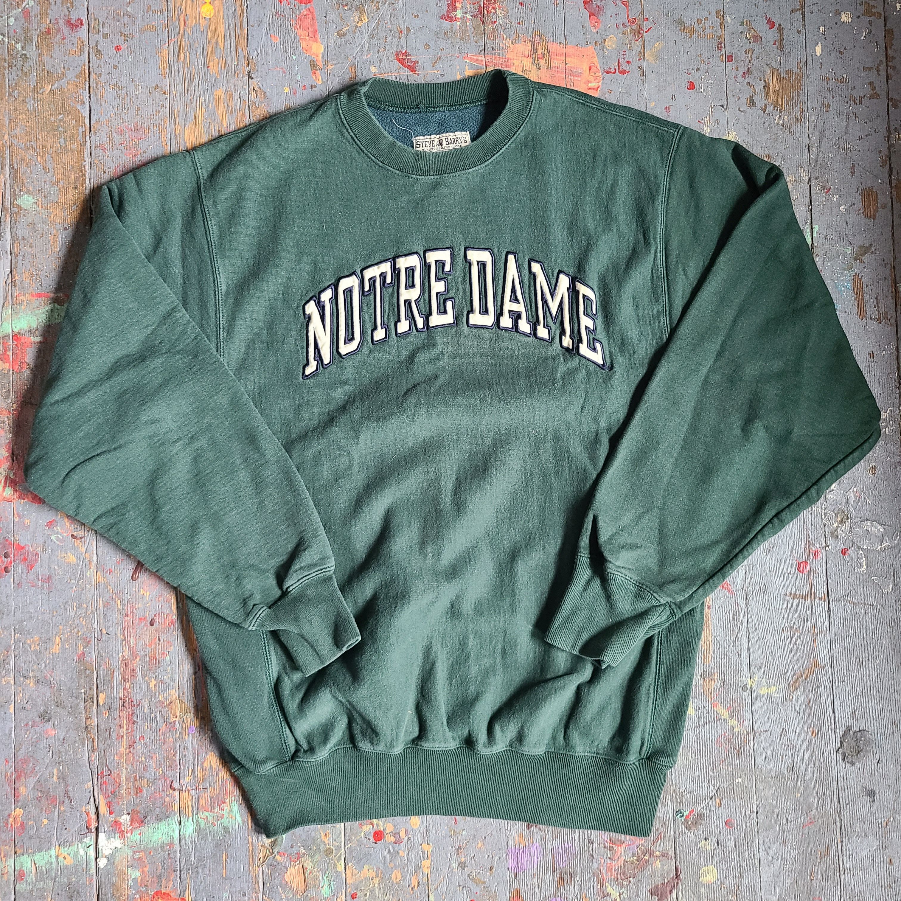 Steve And Barrys 90s NOTRE DAME Crewneck Size US L / EU 52-54 / 3 - 1 Thumbnail