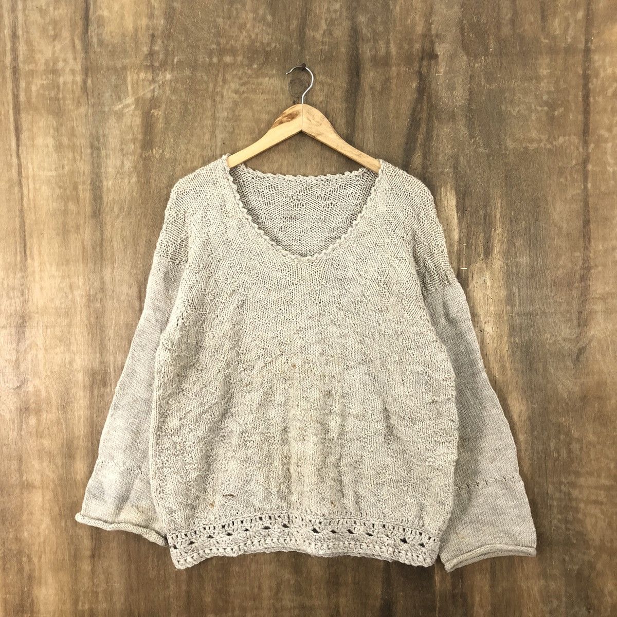 Aran Isles Knitwear × Japanese Brand × Vintage Japanese Brand Brown Knitwear #020 Size US M / EU 48-50 / 2 - 1 Thumbnail