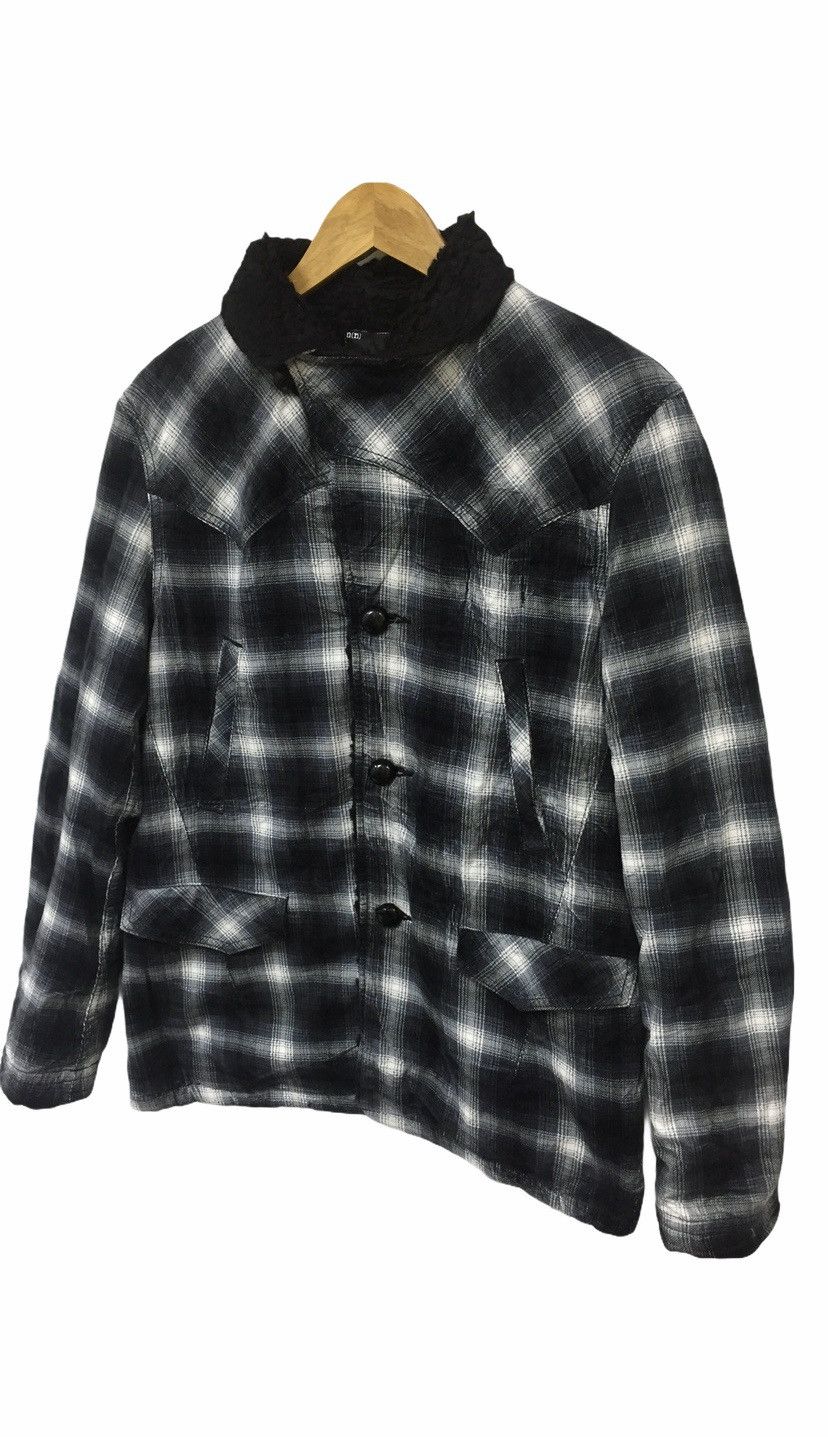 Number (N)ine AW2009 Flannel shadow Sherpa Jacket Size US M / EU 48-50 / 2 - 1 Thumbnail