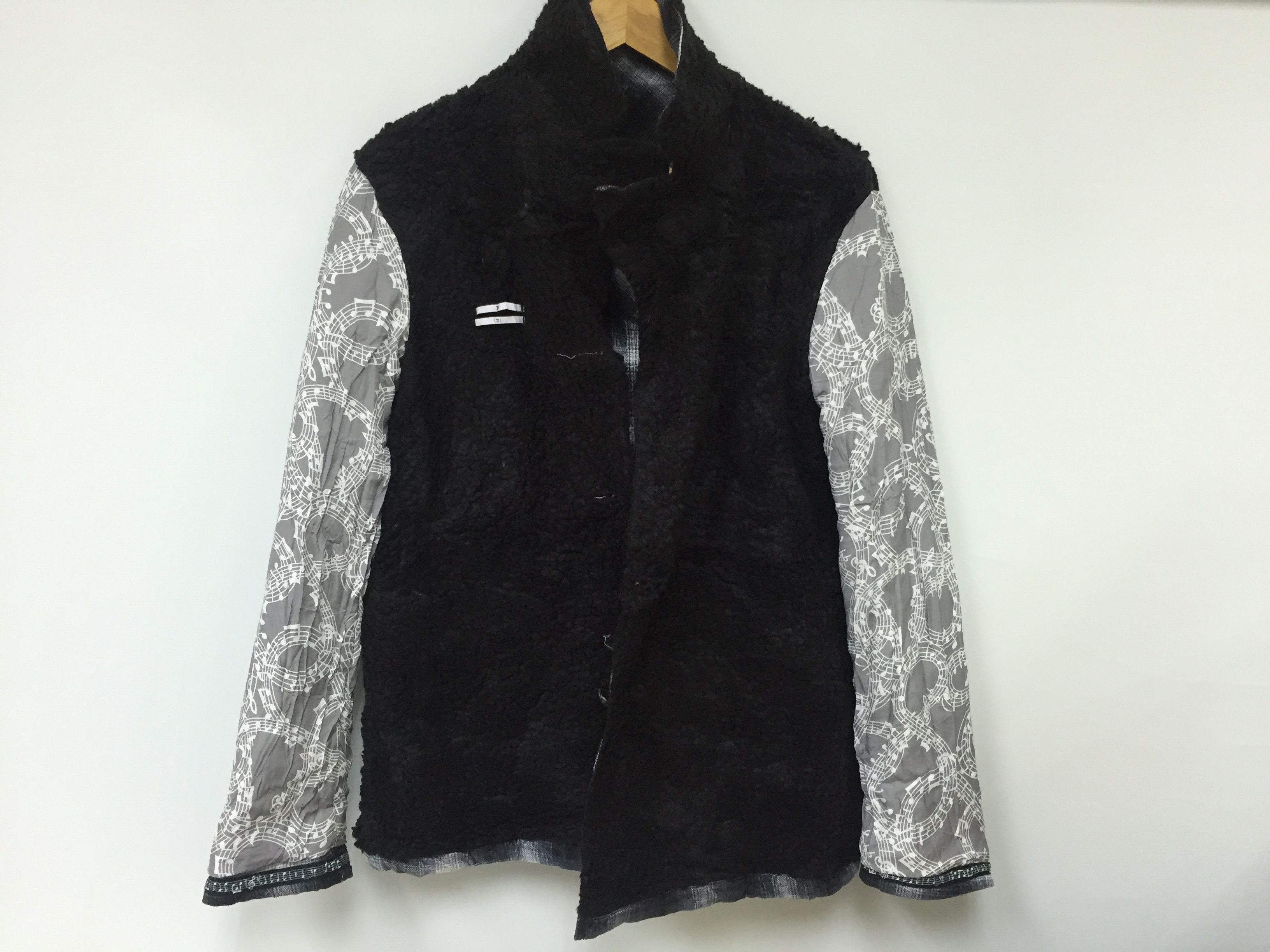 Number (N)ine AW2009 Flannel shadow Sherpa Jacket Size US M / EU 48-50 / 2 - 8 Thumbnail