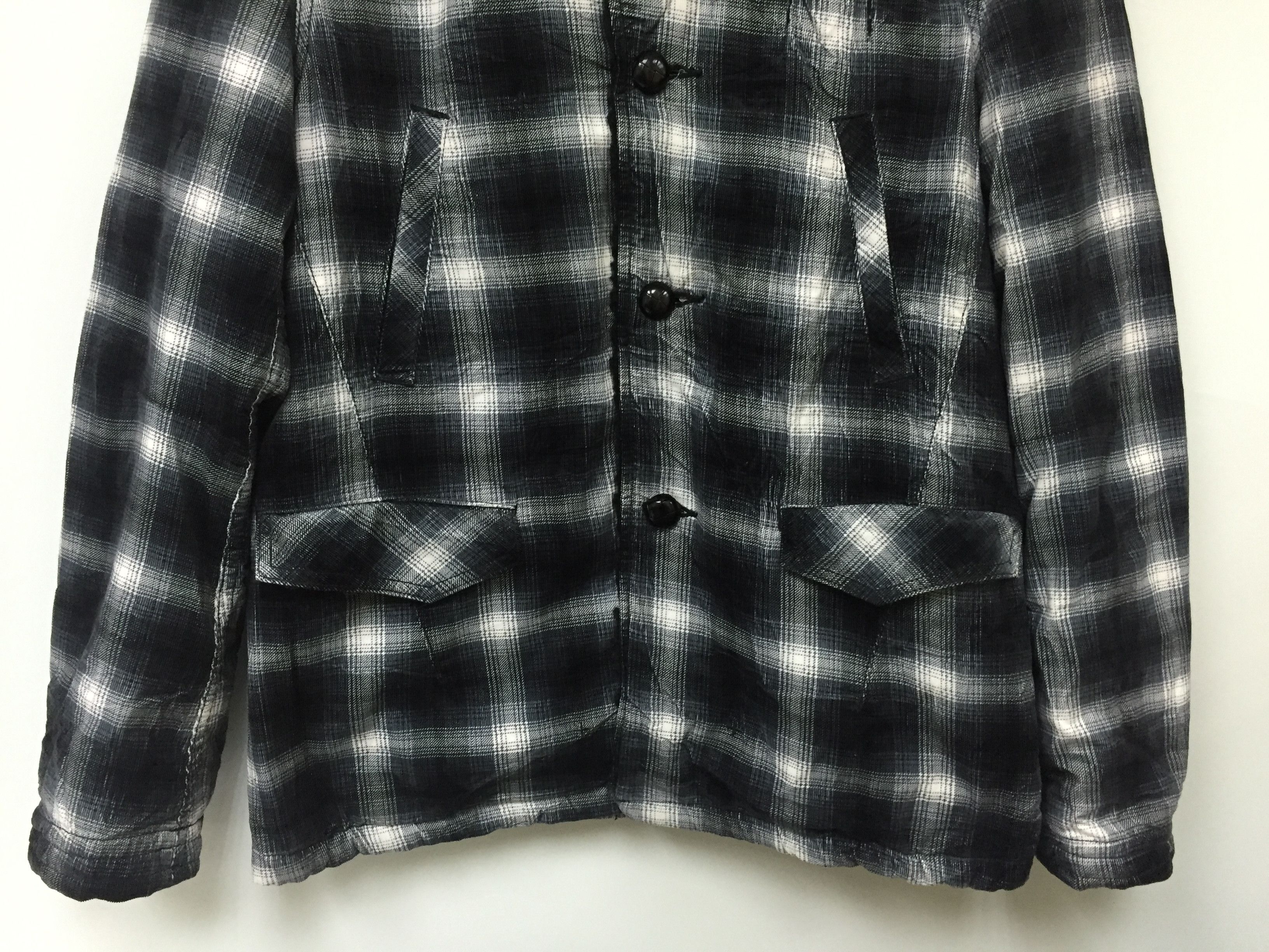 Number (N)ine AW2009 Flannel shadow Sherpa Jacket Size US M / EU 48-50 / 2 - 4 Thumbnail