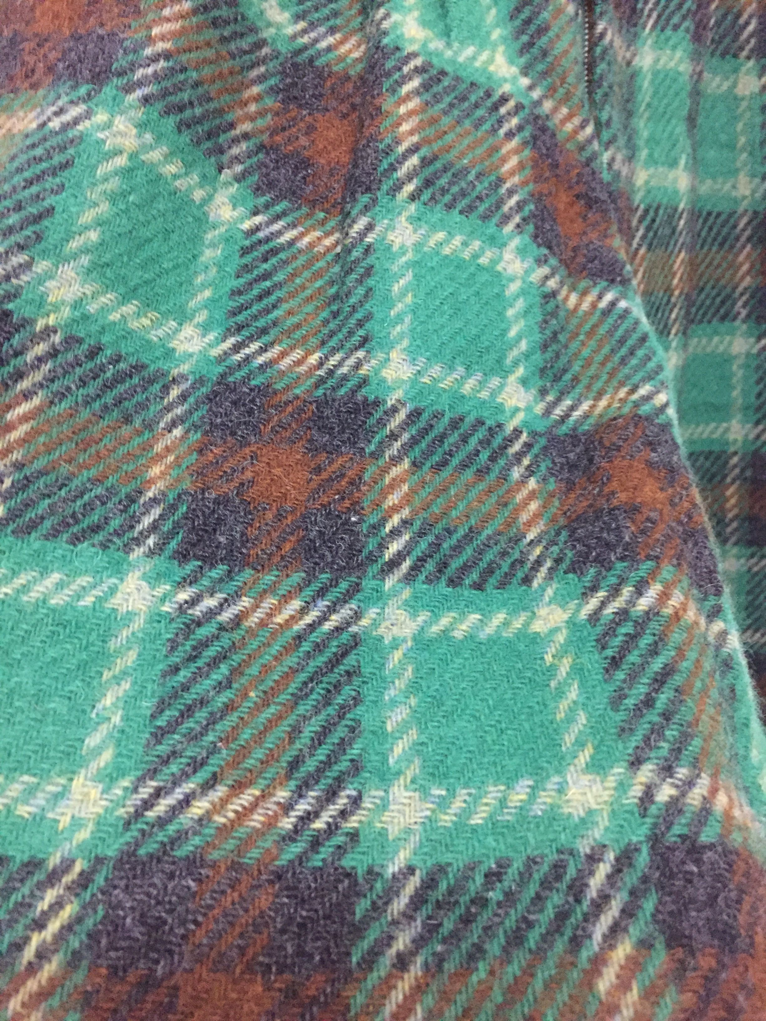 Japanese Brand 🔥1990s LUNA MATTINO 100% wool tartan 4 side pocket baggy Size US 29 - 4 Thumbnail