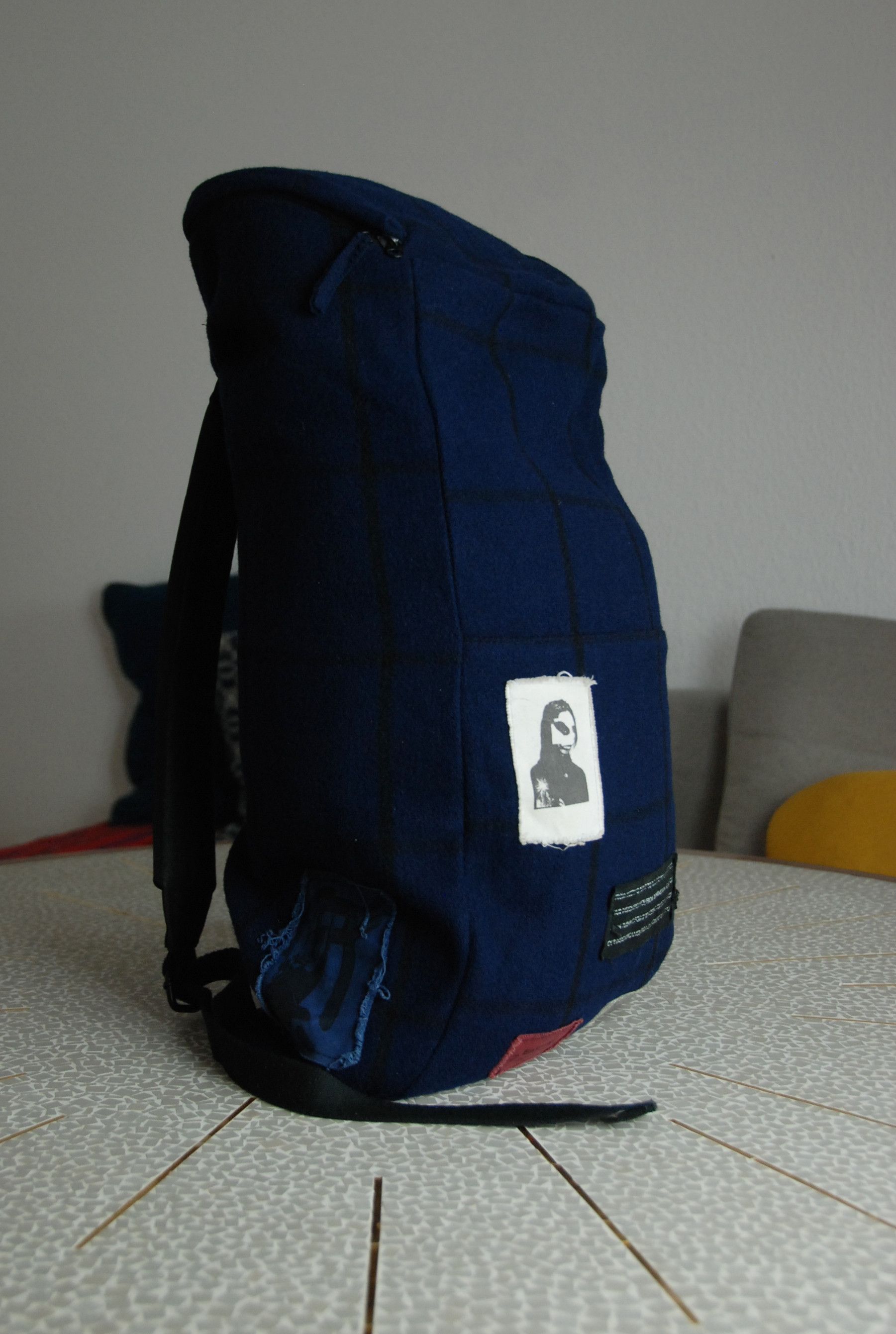 Raf Simons Wool Patch backpack from F/W 2008, Grailed