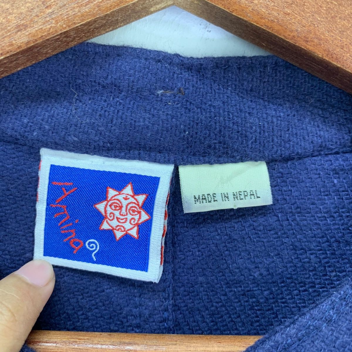 Indigo Vintage Amina Chinese Indigo Jacket Size US M / EU 48-50 / 2 - 4 Thumbnail