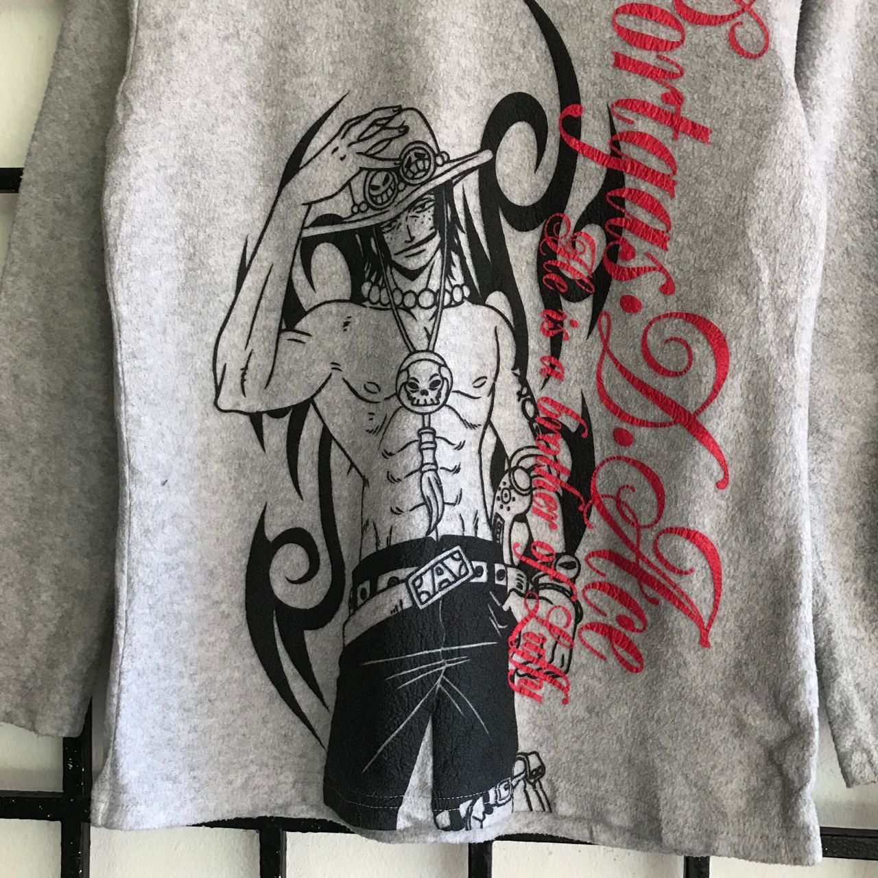 Anime 🔥Vtg Portgas D Ace ONE PIECE Japanese Anima Rare Shirt Size US S / EU 44-46 / 1 - 2 Thumbnail