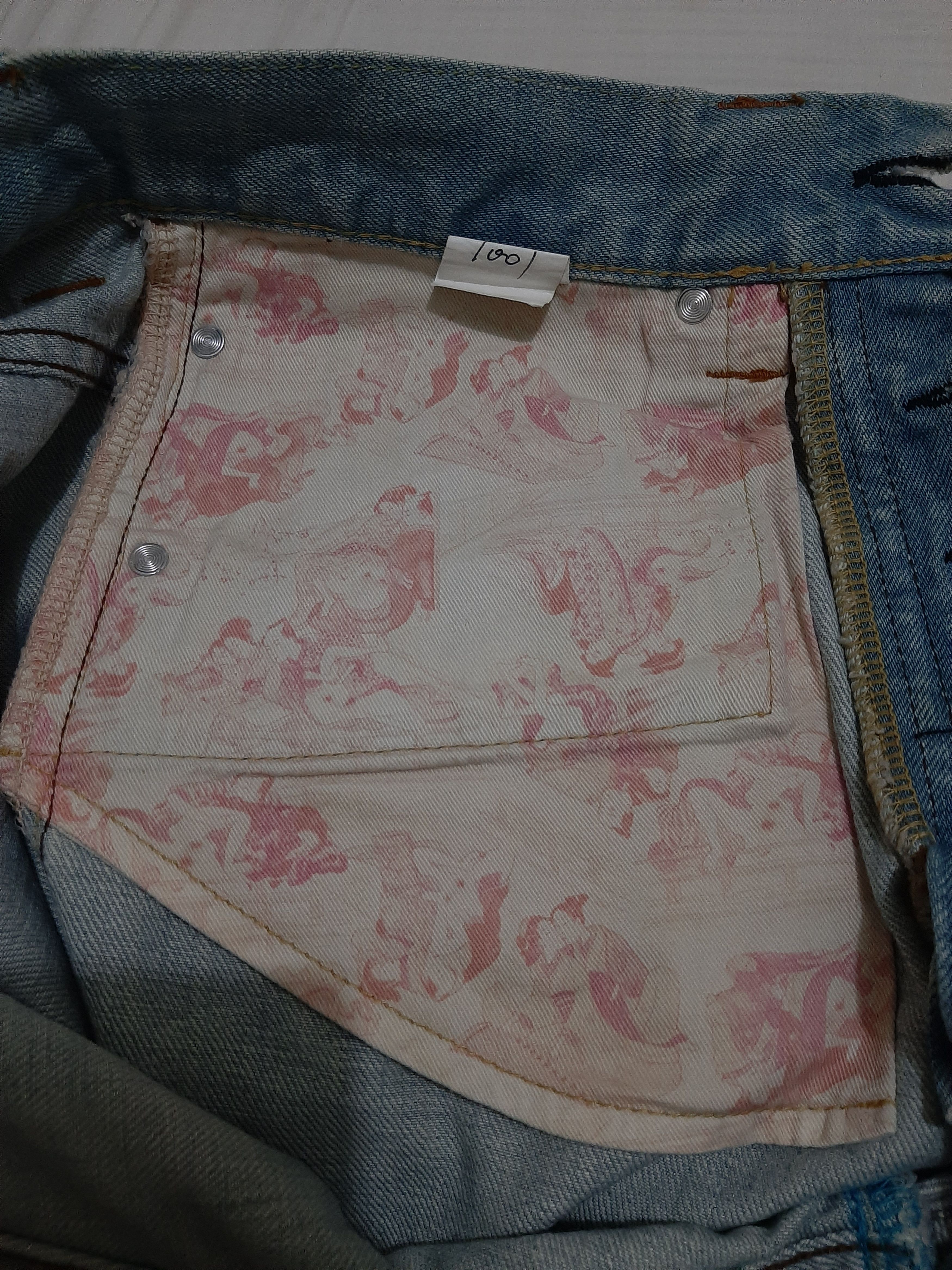 Japan Blue JAPAN BLUE LOT JB1001 SELVEDGE DISTRESSED LIGHT BLUE WASH Size US 32 / EU 48 - 11 Thumbnail