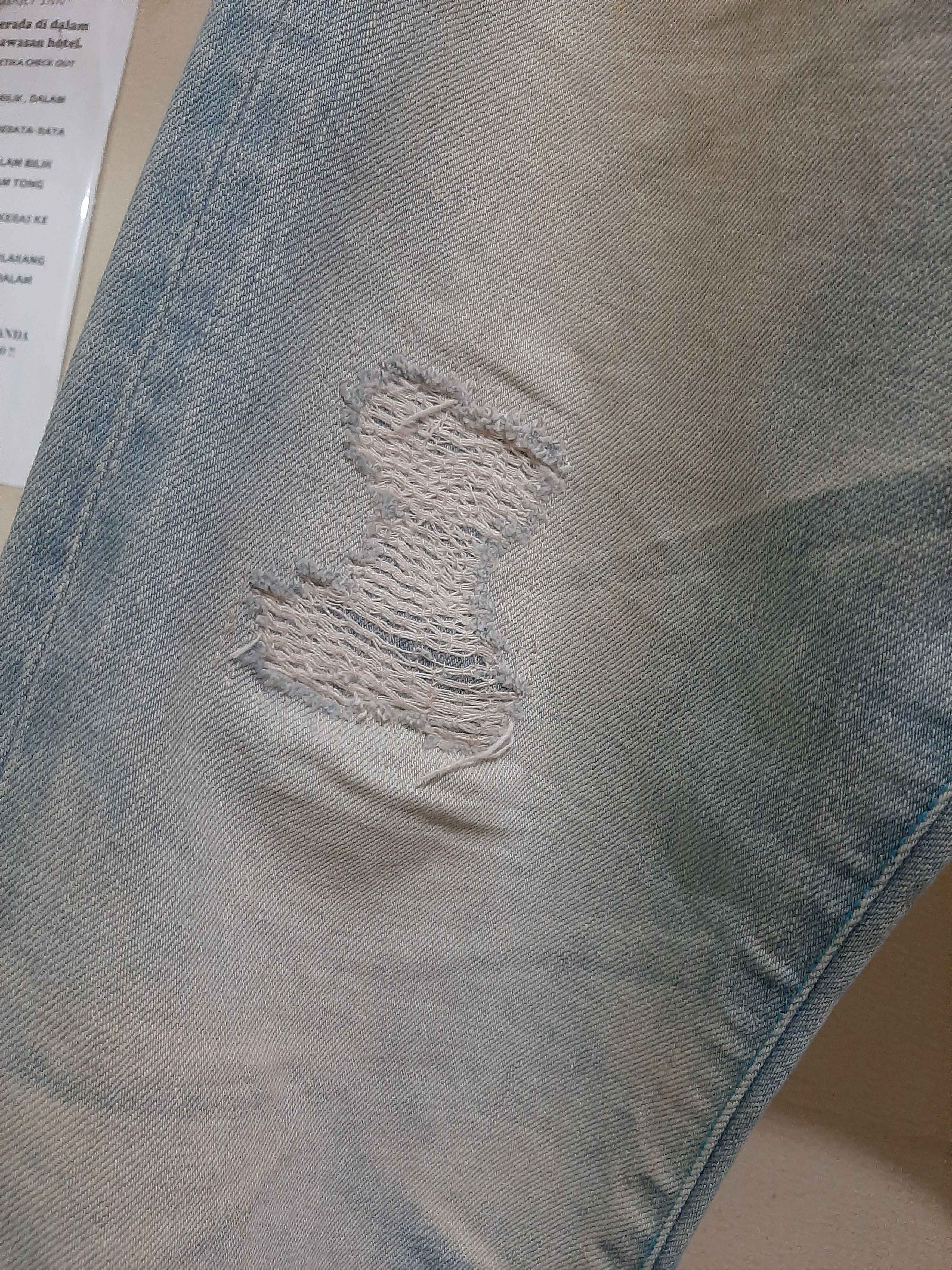 Japan Blue JAPAN BLUE LOT JB1001 SELVEDGE DISTRESSED LIGHT BLUE WASH Size US 32 / EU 48 - 3 Thumbnail