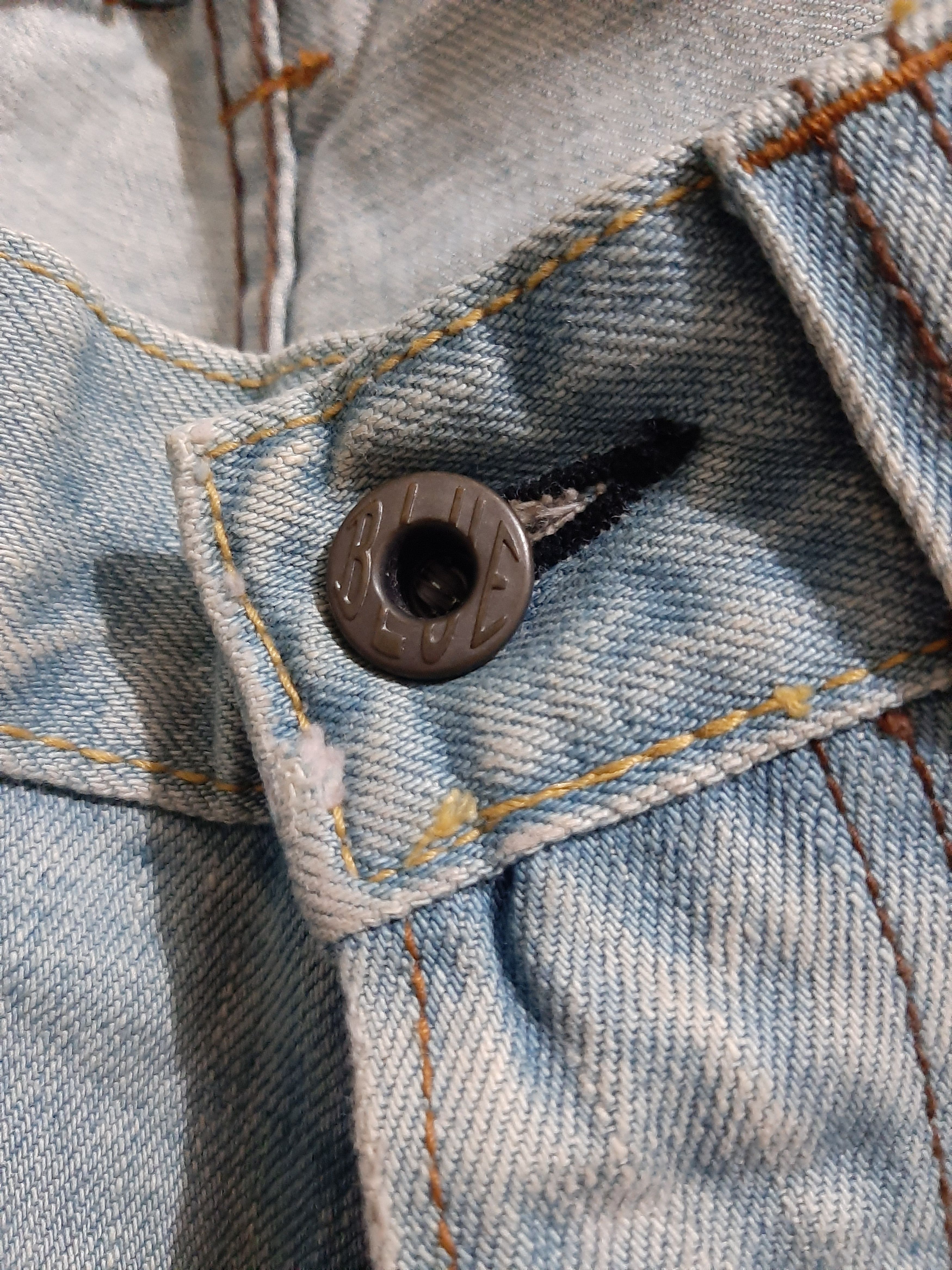 Japan Blue JAPAN BLUE LOT JB1001 SELVEDGE DISTRESSED LIGHT BLUE WASH Size US 32 / EU 48 - 7 Thumbnail