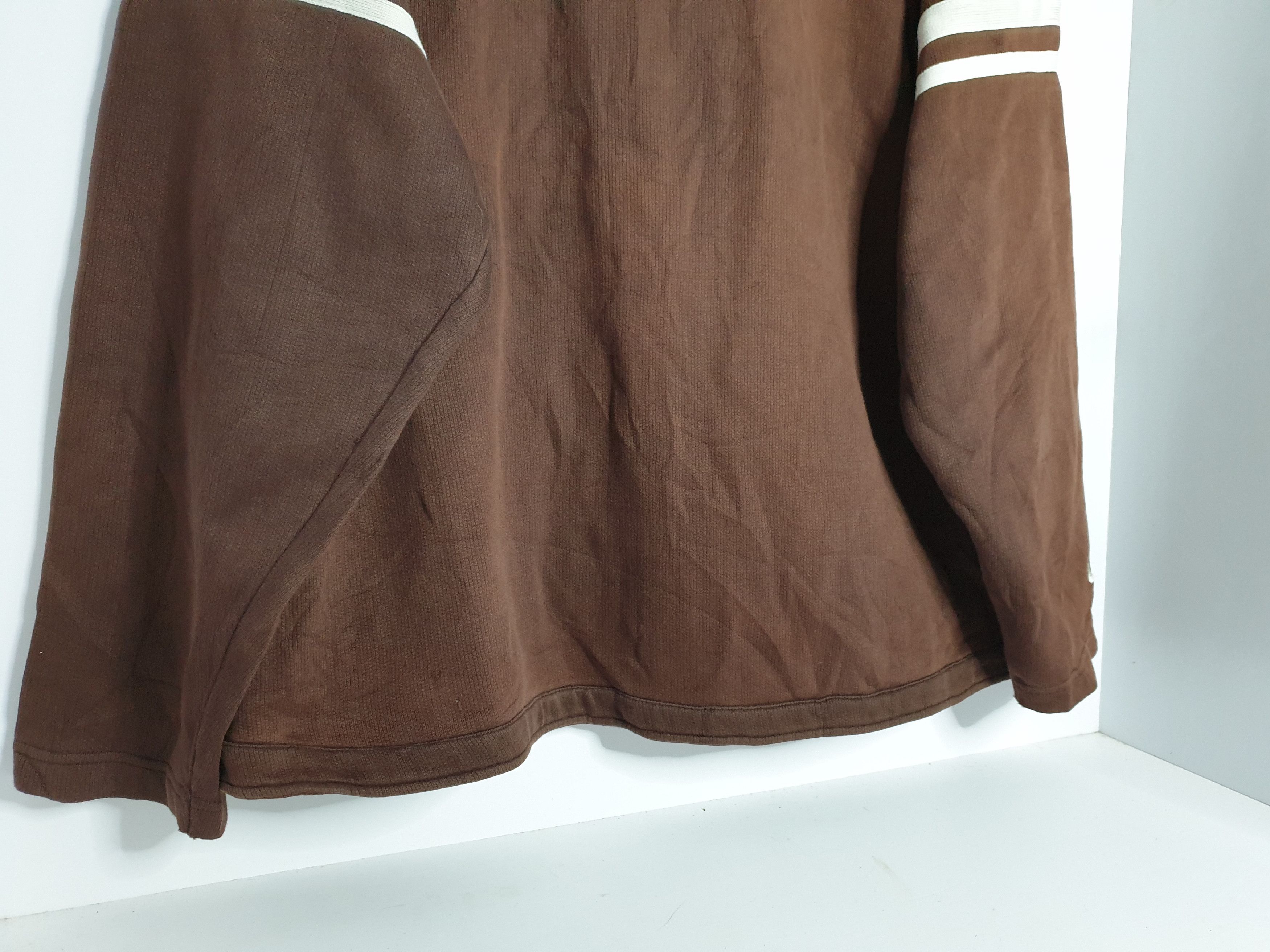 Nike × Vintage Nike Full Zip Sweater Brown Size US L / EU 52-54 / 3 - 6 Thumbnail