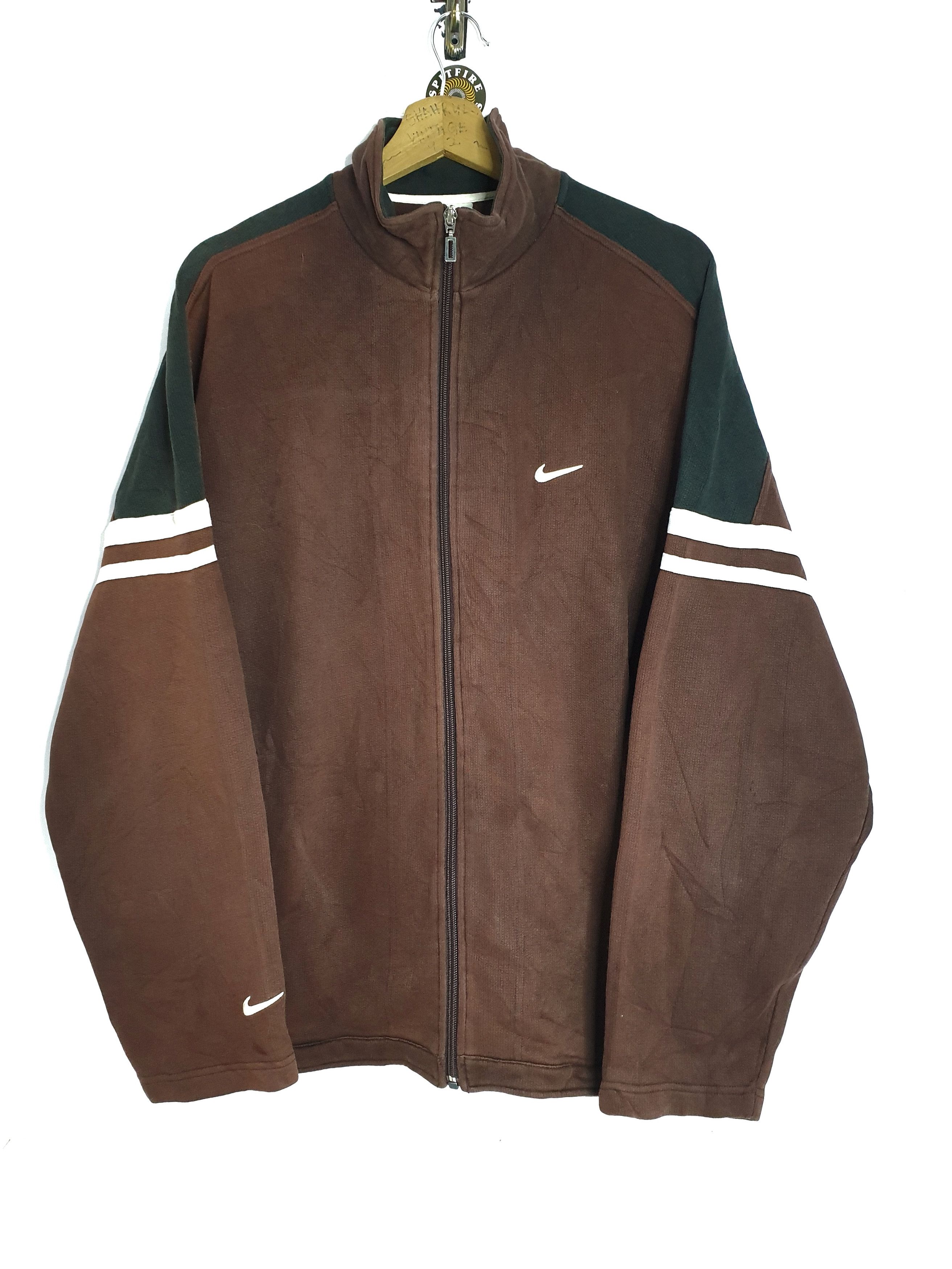 Nike Full Zip Sweater Brown