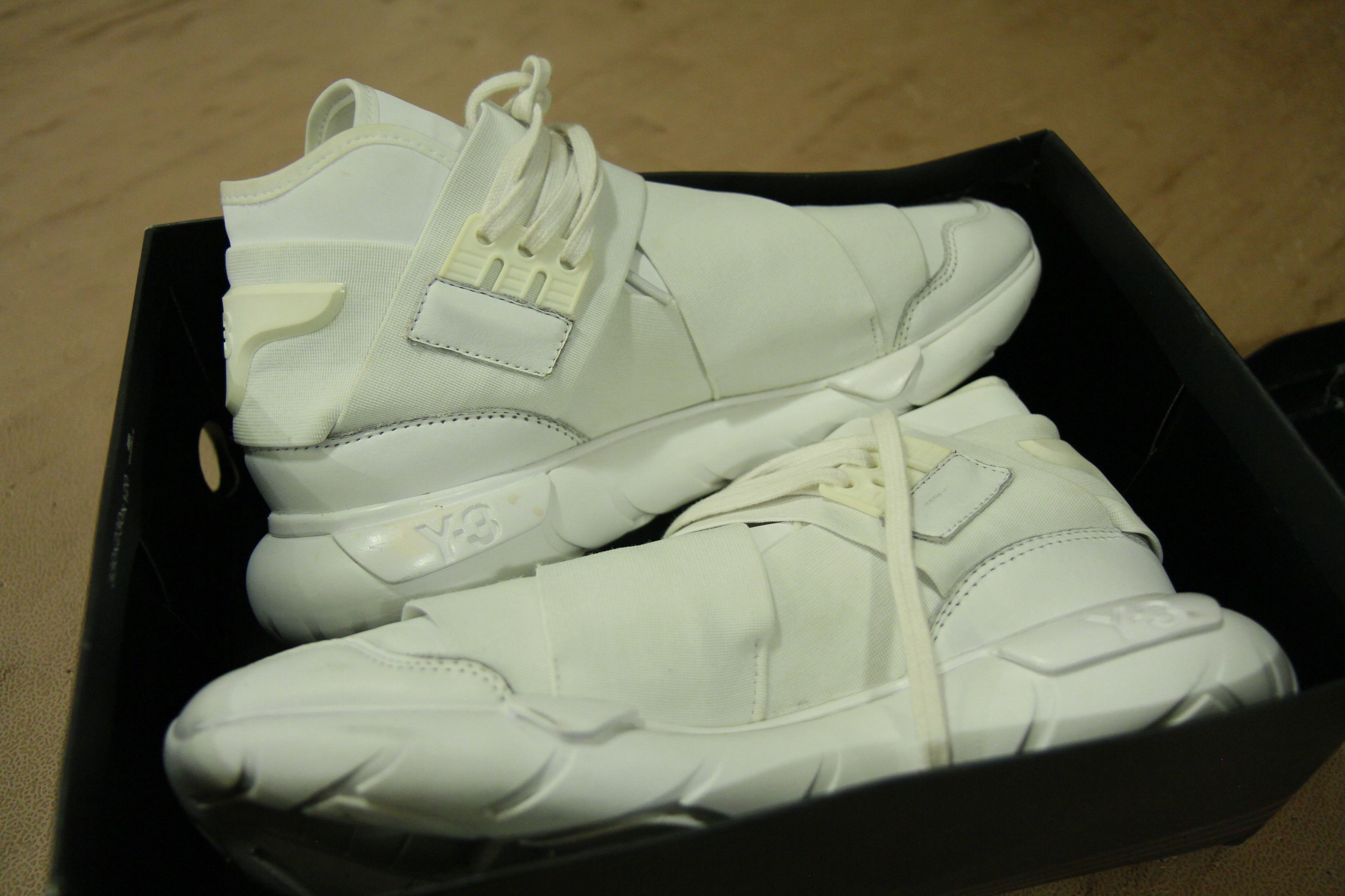 Adidas Y-3 Yohji Qasa High Triple White Size US 10 / EU 43 - 6 Thumbnail