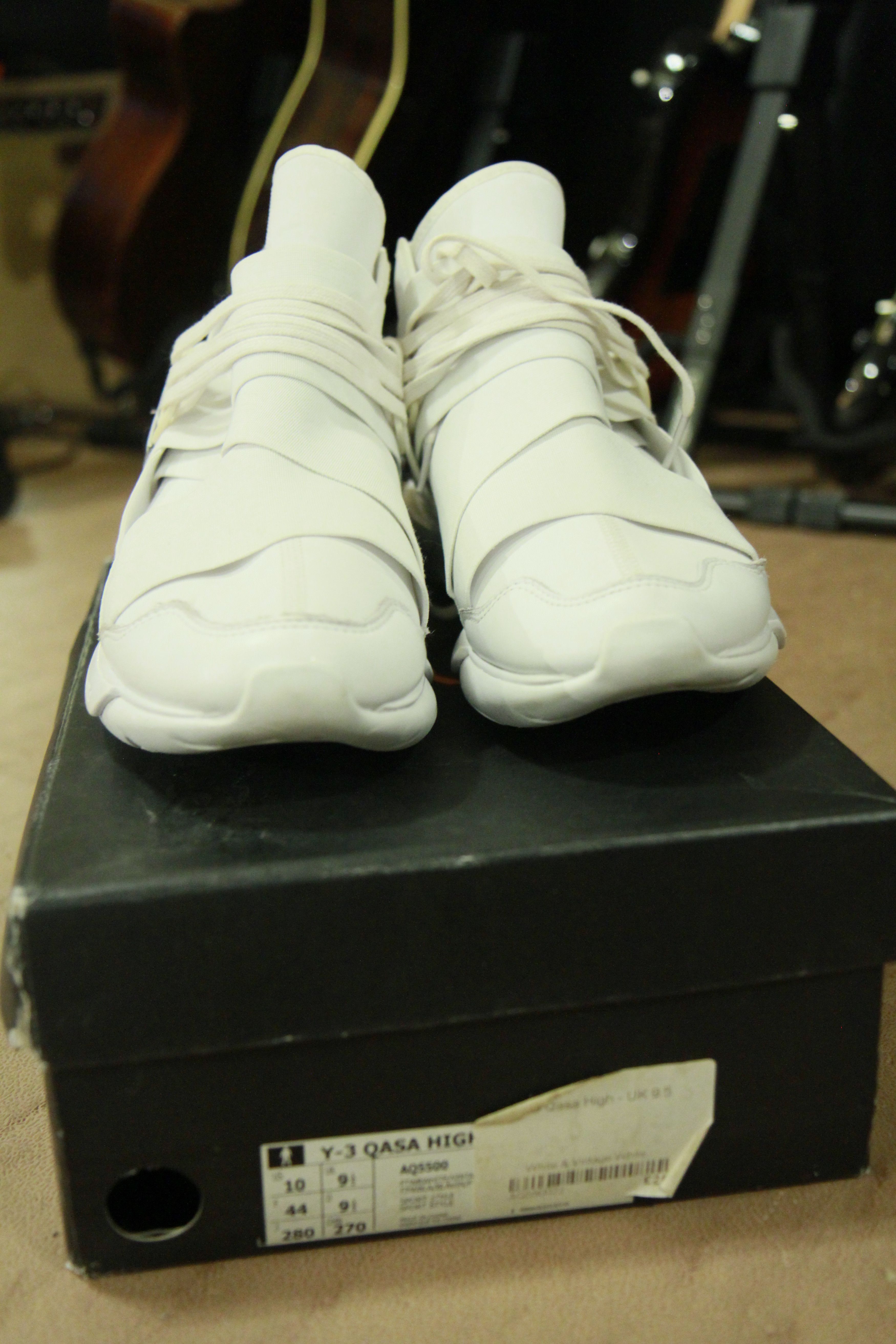 Adidas Y-3 Yohji Qasa High Triple White Size US 10 / EU 43 - 2 Thumbnail