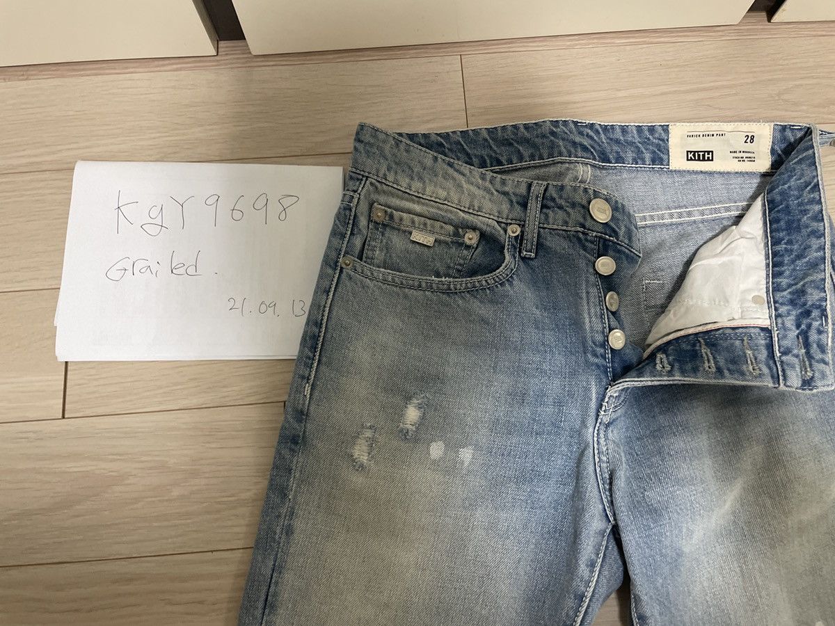 Kith KITH VARICK LETTER DENIM - HOSU 2.0 WASH 34 Size US 28 / EU 44 - 4 Thumbnail