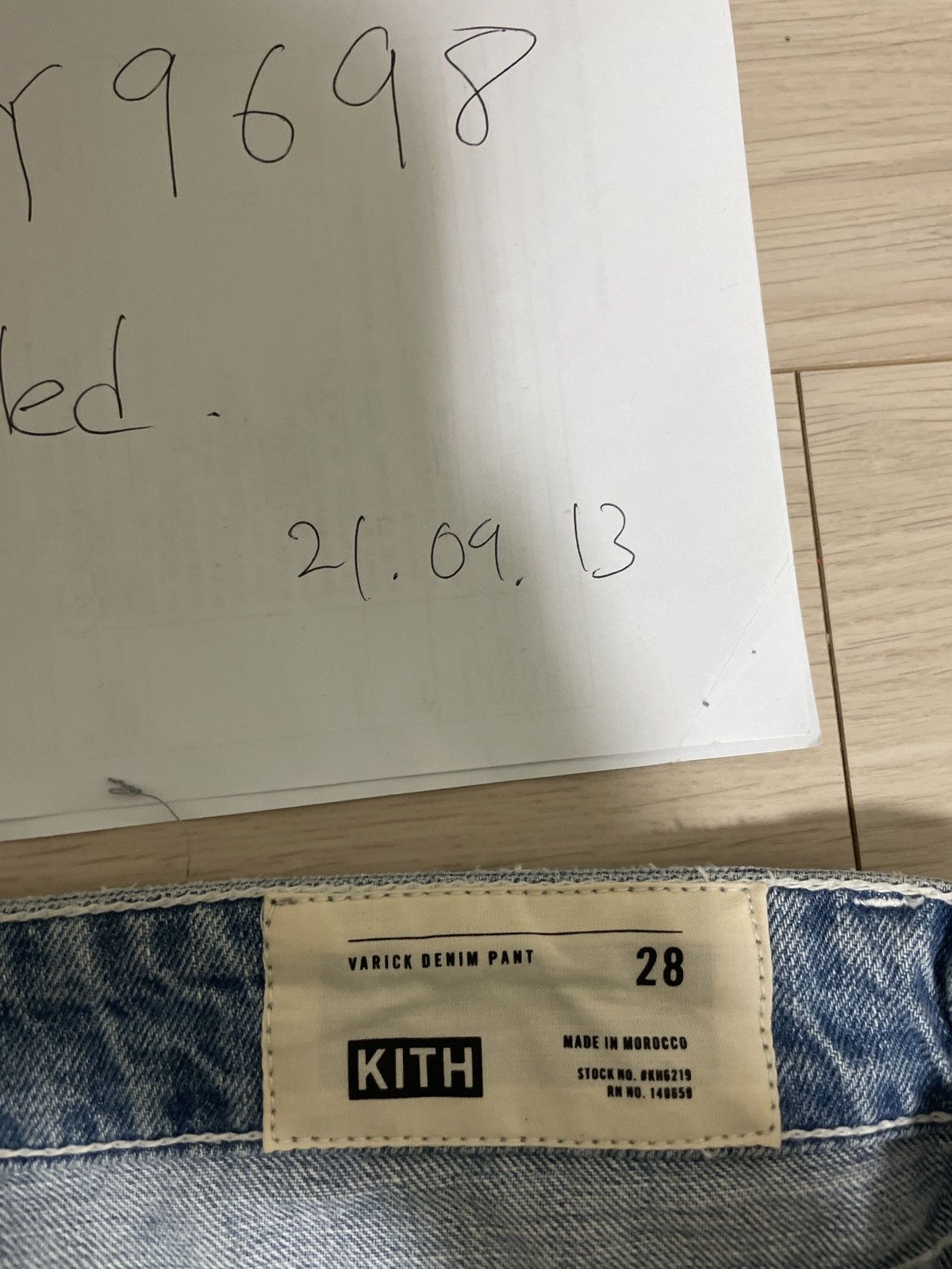 Kith KITH VARICK LETTER DENIM - HOSU 2.0 WASH 34 Size US 28 / EU 44 - 8 Thumbnail