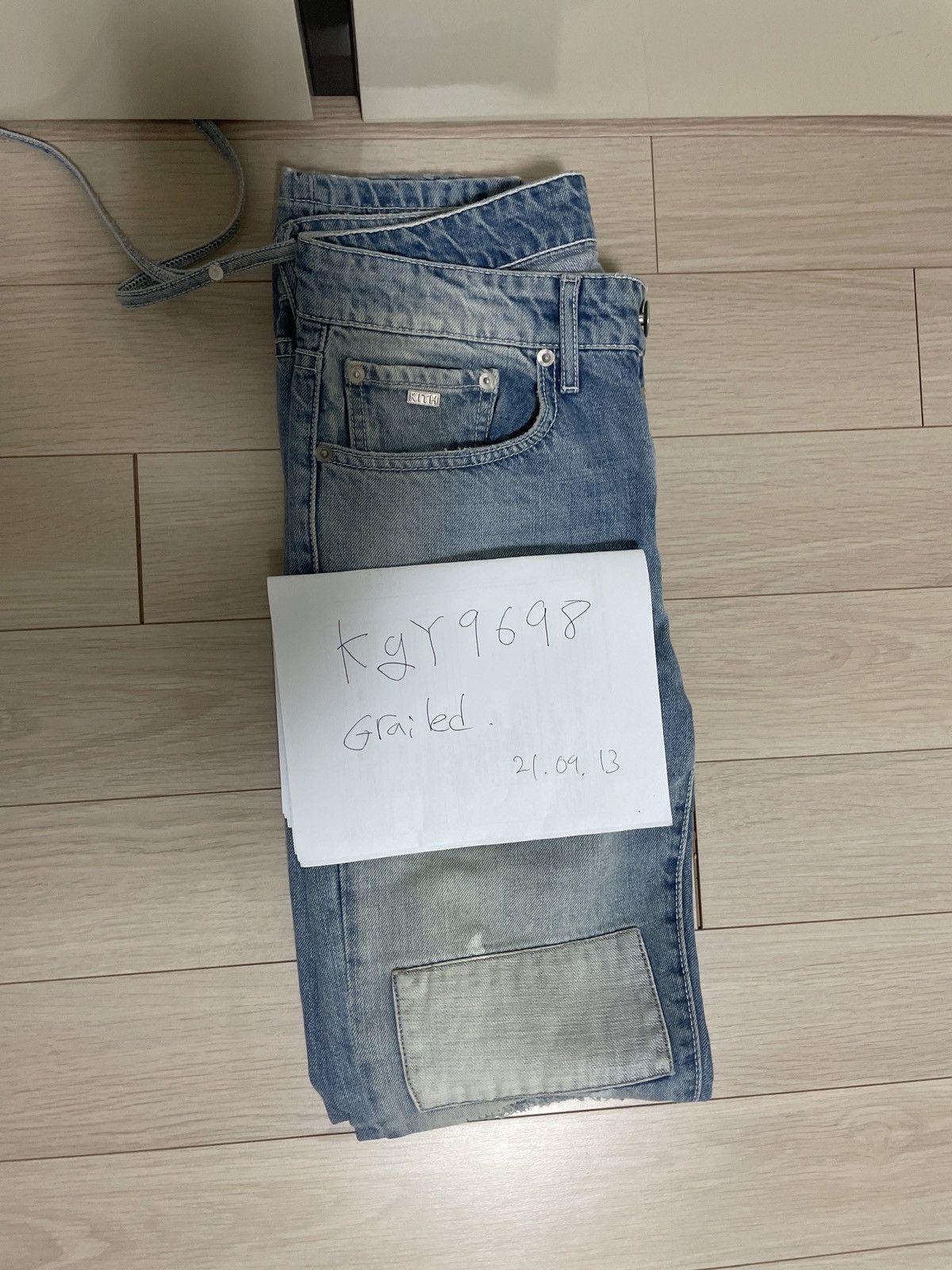 Kith KITH VARICK LETTER DENIM - HOSU 2.0 WASH 34 Size US 28 / EU 44 - 1 Thumbnail