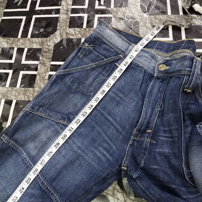 Levi's Levis 523 Center Patch Distressed Jeans | Grailed