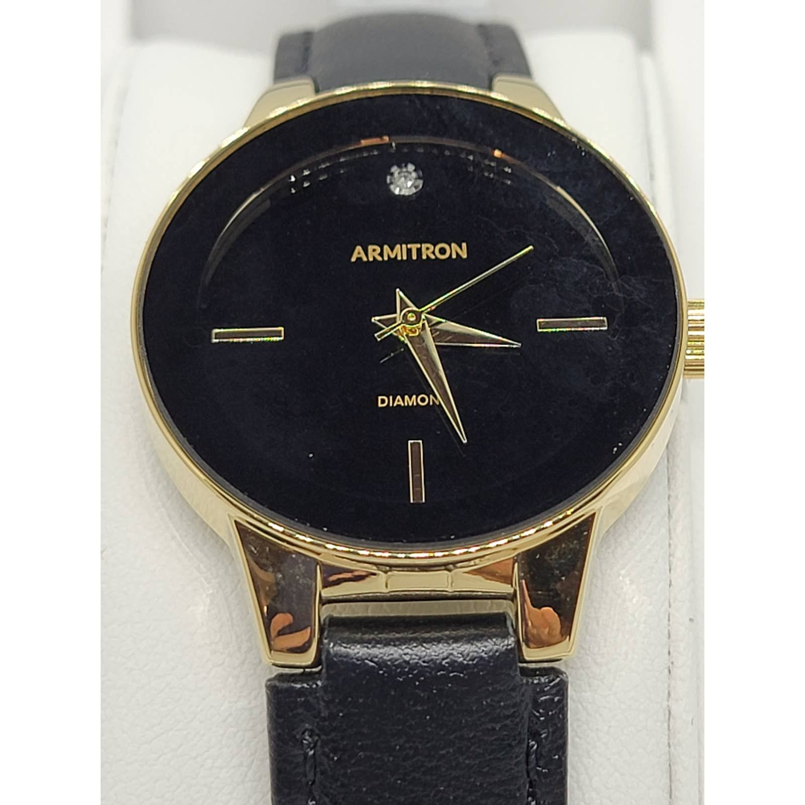 Armitron Women\'s Diamond Accent Leather Watch #28 Amazon.com: Armitron Women main image 4