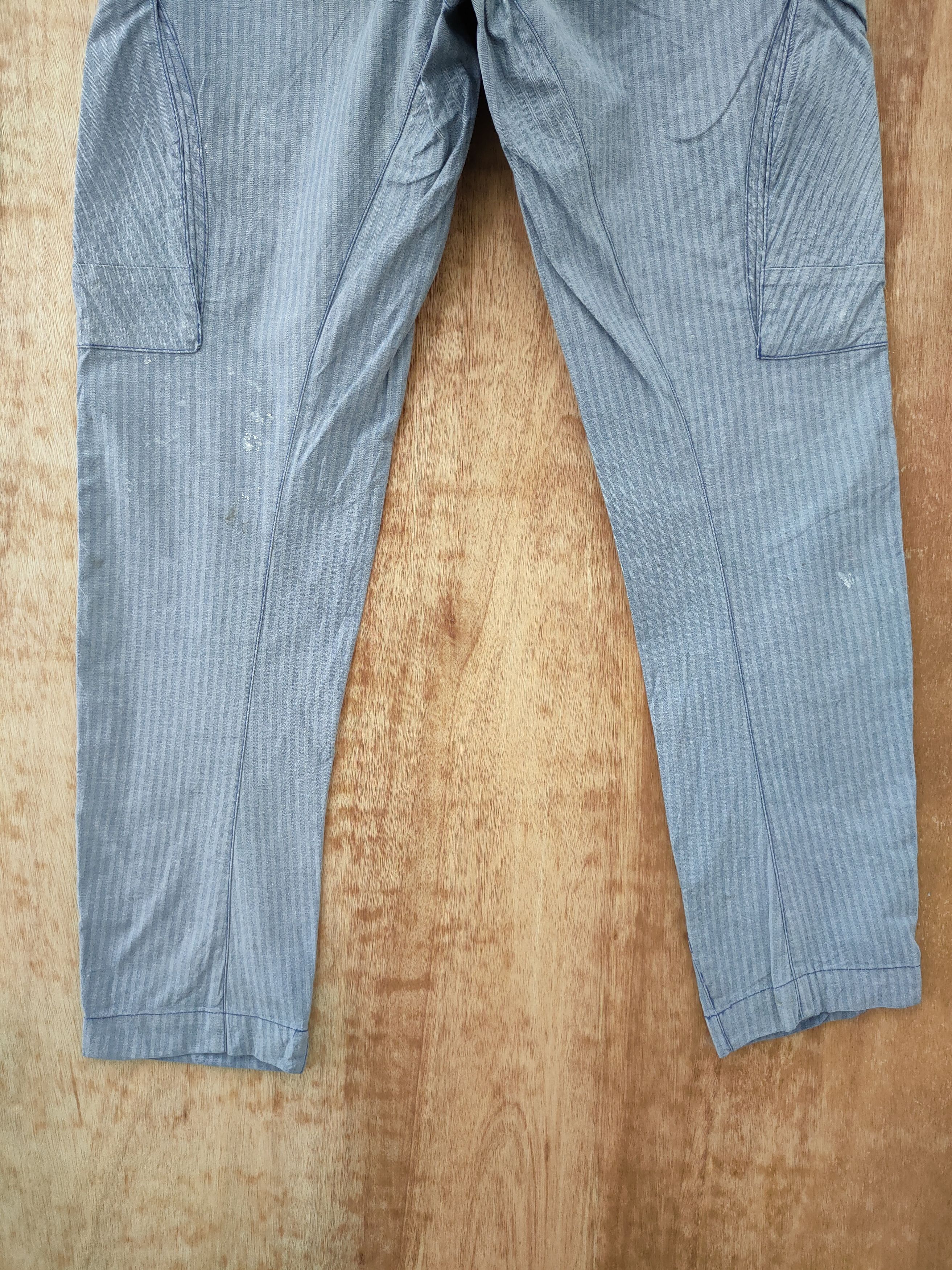 Japanese Brand DLL Genba Xebec stripe dirty paint cargo pants #46-229T Size US 30 / EU 46 - 9 Thumbnail