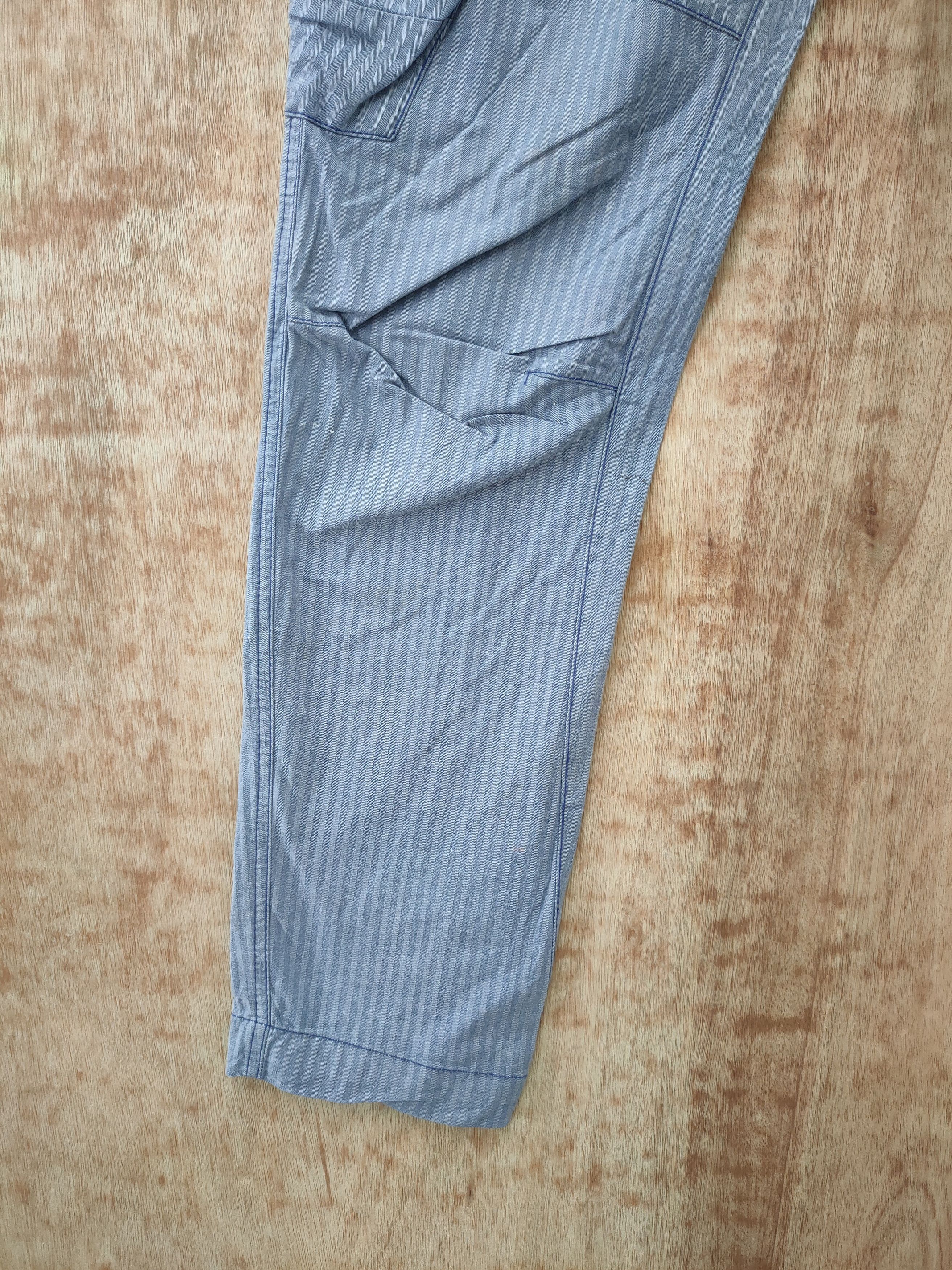 Japanese Brand DLL Genba Xebec stripe dirty paint cargo pants #46-229T Size US 30 / EU 46 - 2 Thumbnail