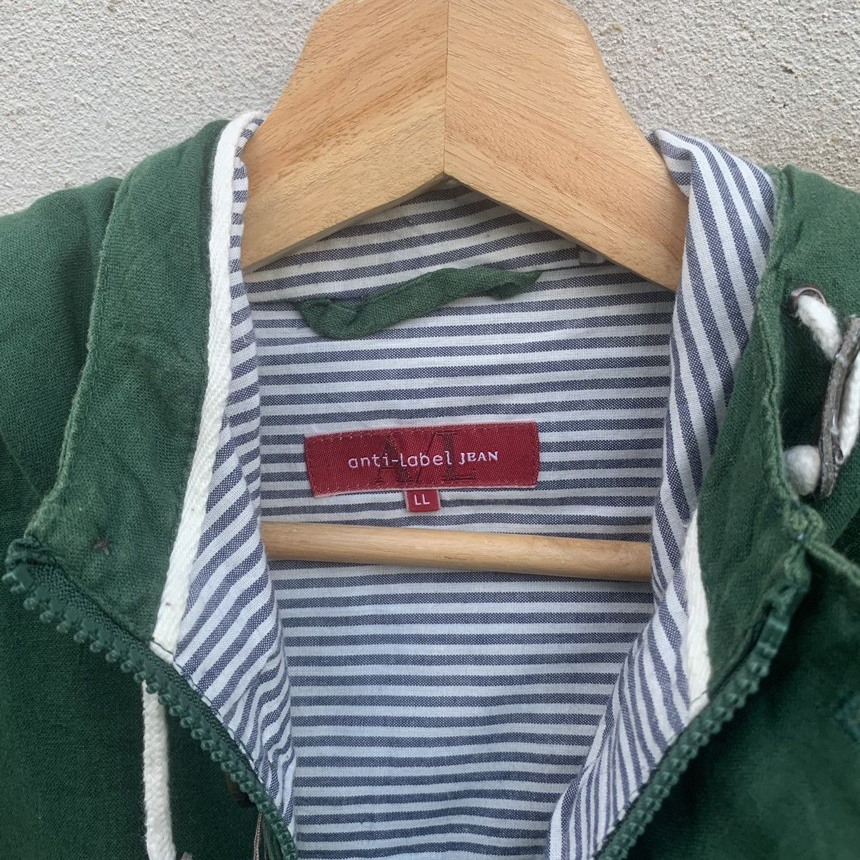 Vintage Vintage Anti-Label Hooded Blank Jacket Unisex Size US L / EU 52-54 / 3 - 12 Thumbnail