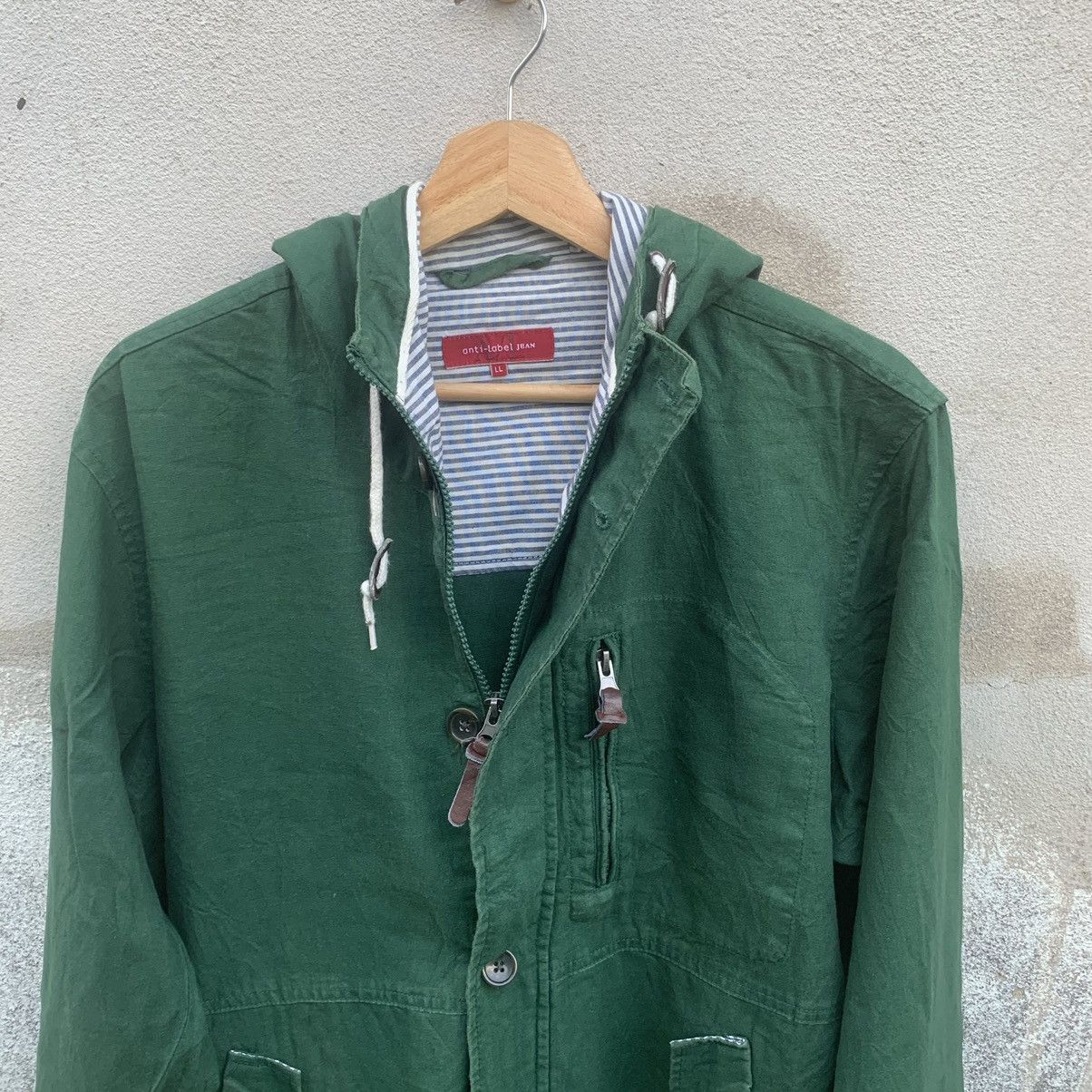 Vintage Vintage Anti-Label Hooded Blank Jacket Unisex Size US L / EU 52-54 / 3 - 11 Thumbnail