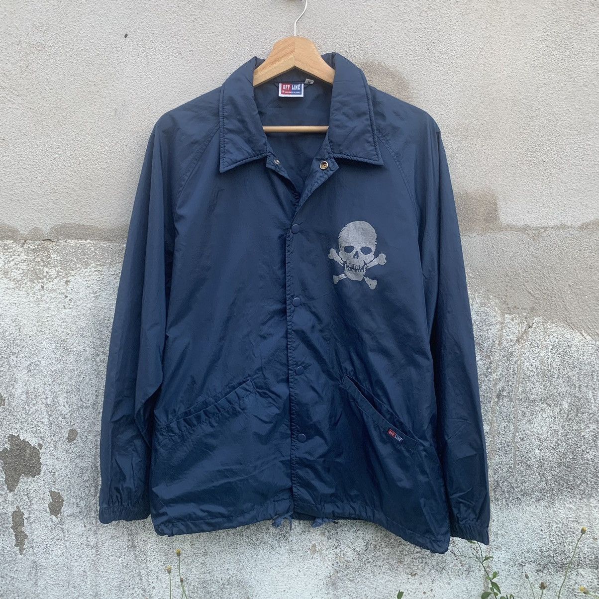 Japanese Brand CYBER WEEK💥Japanese Off Line Skull Button Ups Nylon Jacket Size US L / EU 52-54 / 3 - 3 Thumbnail