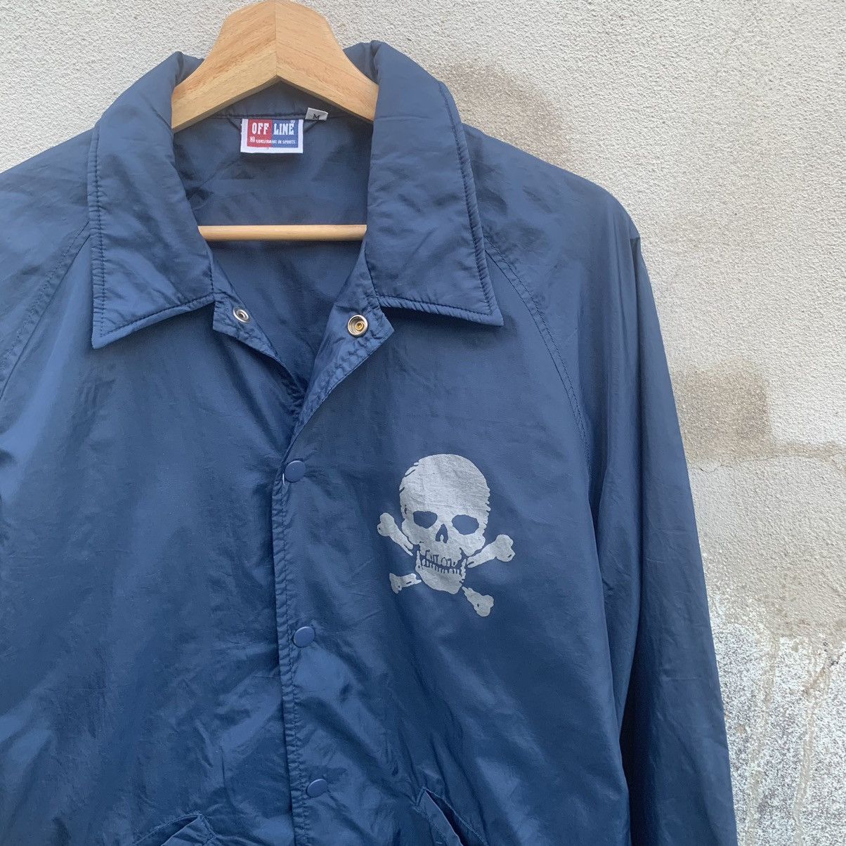 Japanese Brand CYBER WEEK💥Japanese Off Line Skull Button Ups Nylon Jacket Size US L / EU 52-54 / 3 - 4 Thumbnail