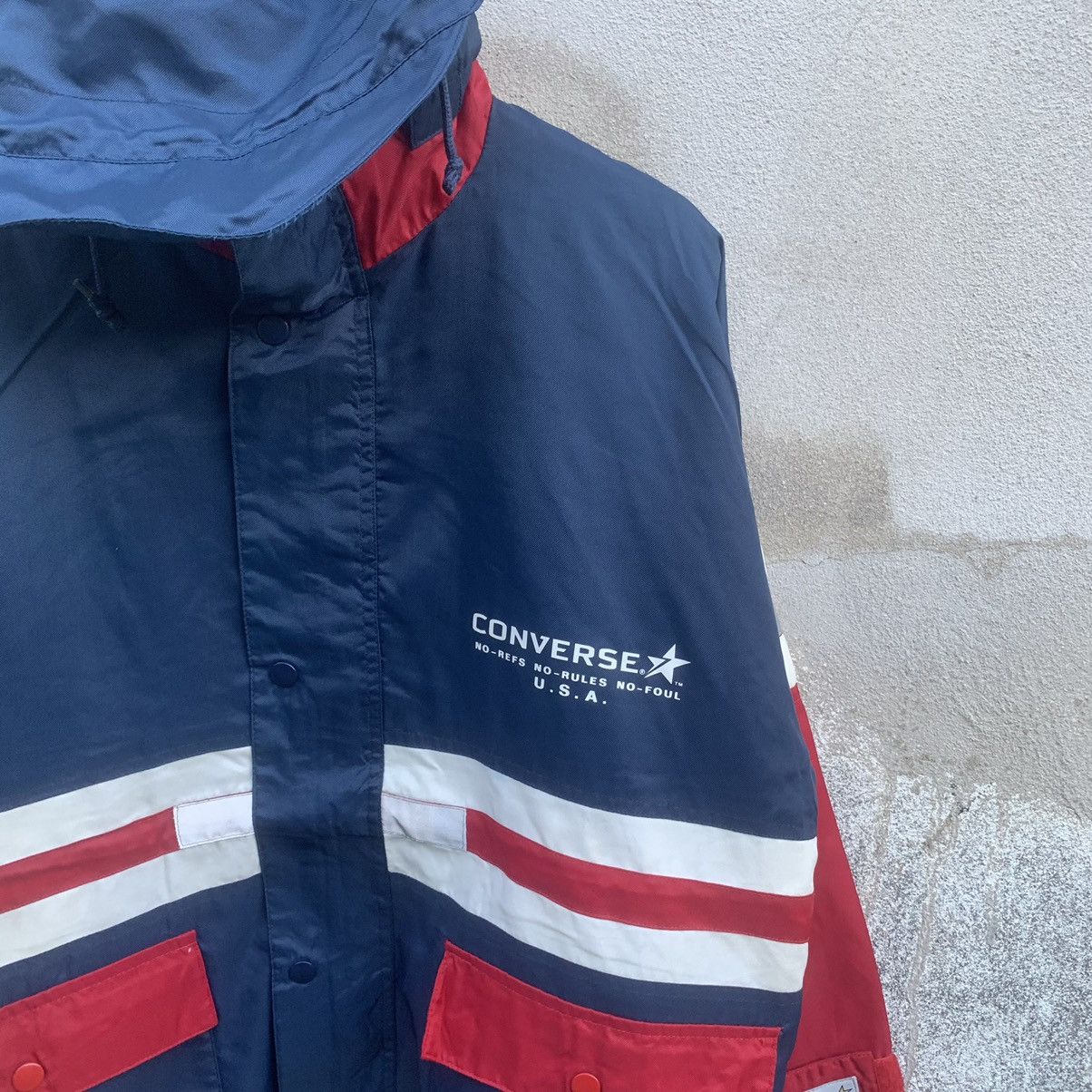 Converse 🍁 SEND OFFERS 🍁 Tri-Tone CONVERSE Hooded Polyester Jacket Size US L / EU 52-54 / 3 - 3 Thumbnail