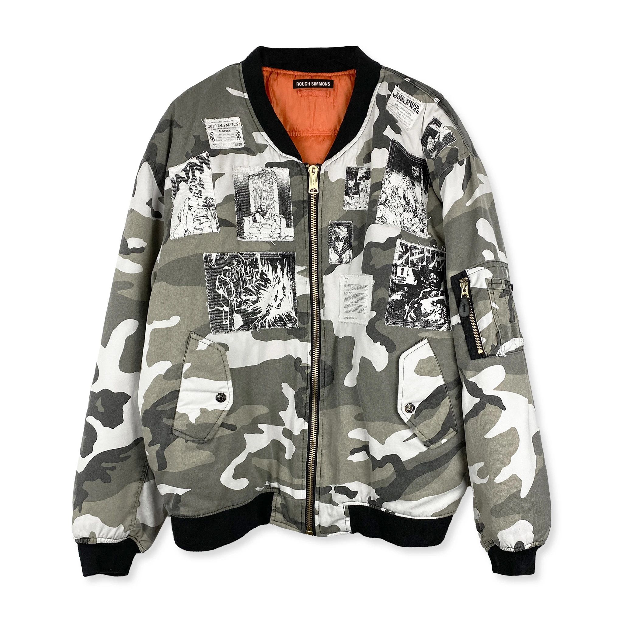 Rough Simmons Black and White Camo Neo-Tokyo Akira Bomber Jacket | Grailed