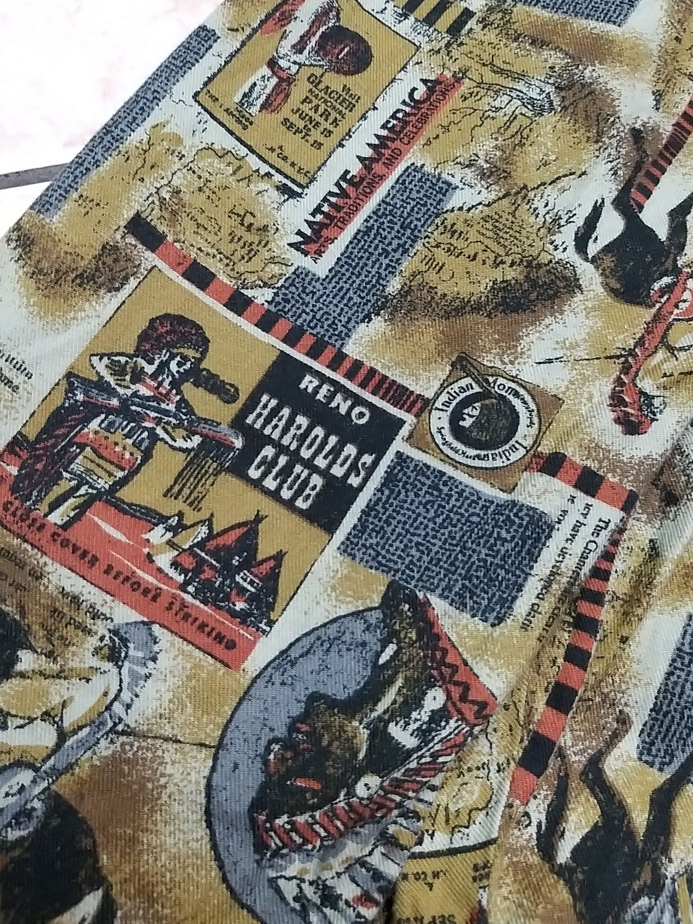 Japanese Brand VINTAGE VOIX D HOMME "AMERICAN NATIVE" BUTTON UPS SHIRT Size US XL / EU 56 / 4 - 8 Thumbnail