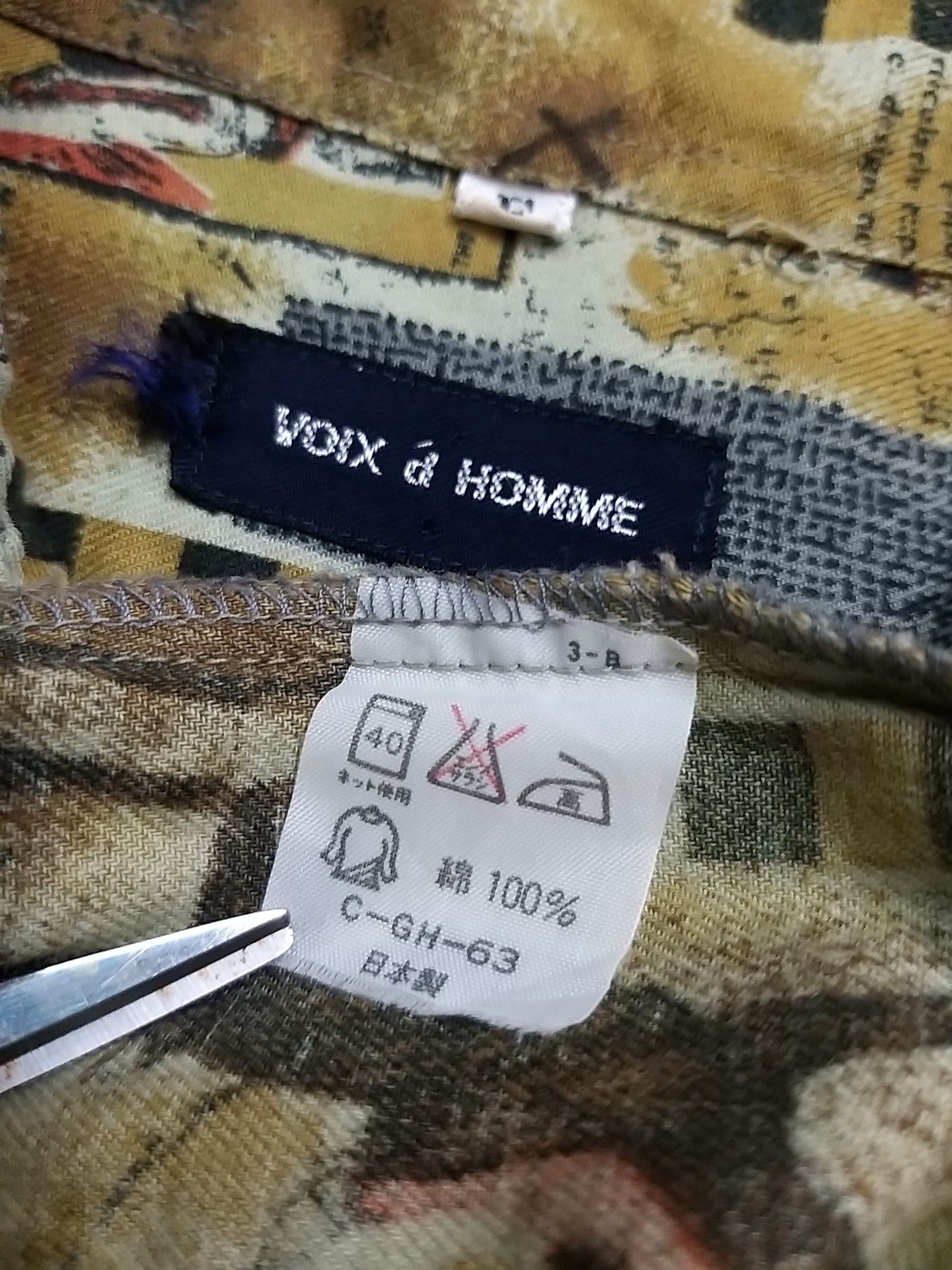 Japanese Brand VINTAGE VOIX D HOMME "AMERICAN NATIVE" BUTTON UPS SHIRT Size US XL / EU 56 / 4 - 12 Thumbnail