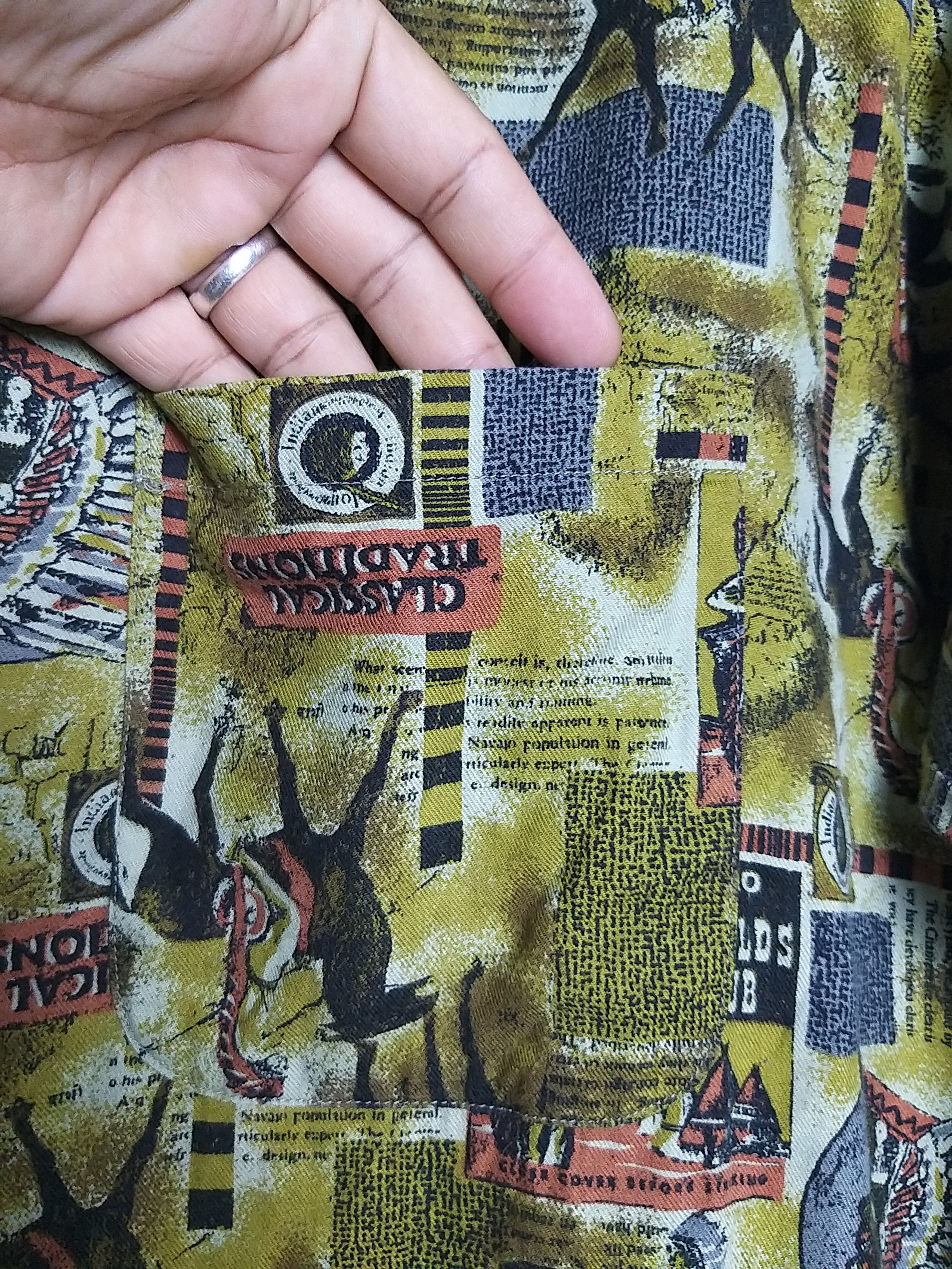 Japanese Brand VINTAGE VOIX D HOMME "AMERICAN NATIVE" BUTTON UPS SHIRT Size US XL / EU 56 / 4 - 7 Thumbnail