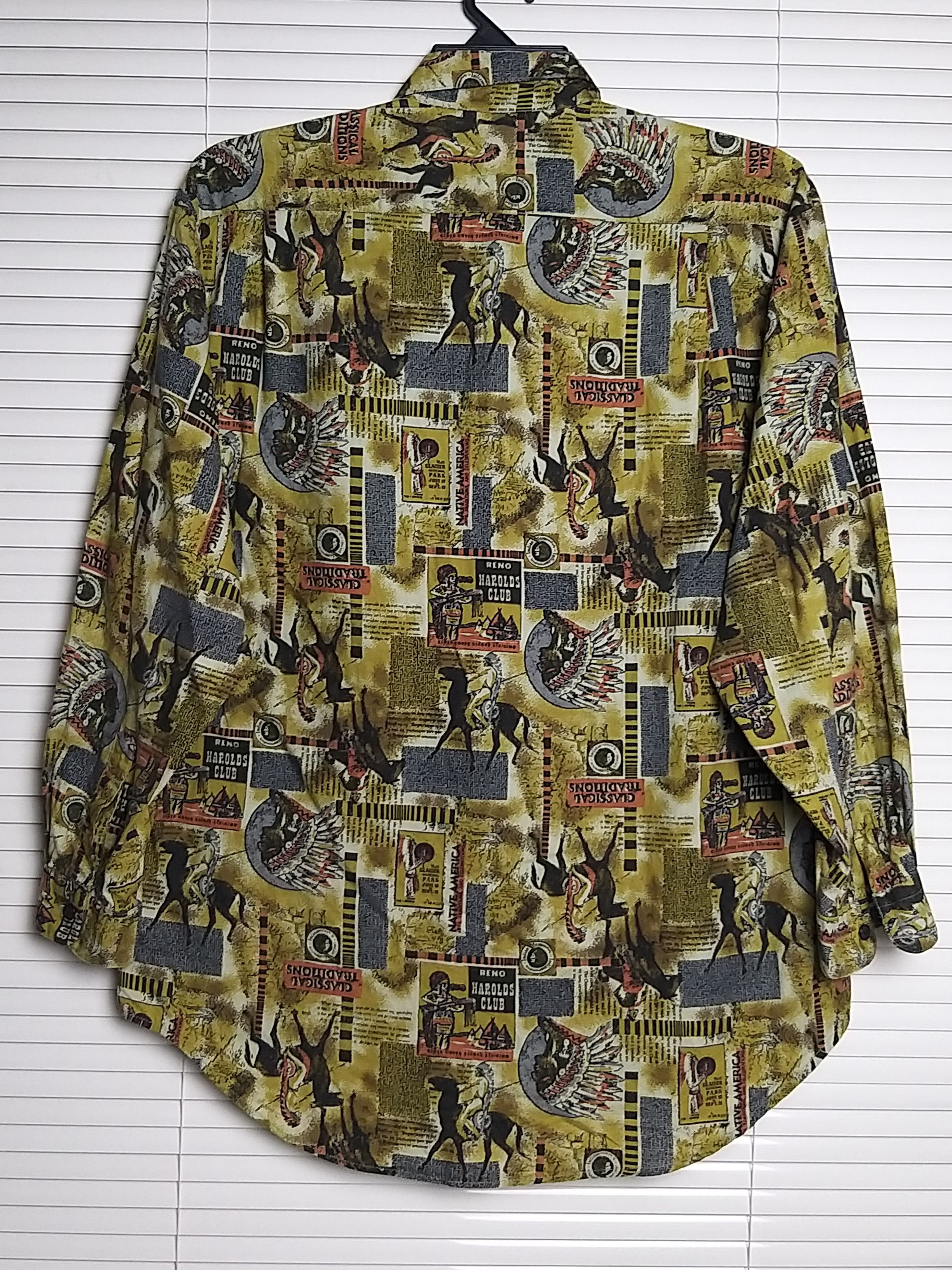 Japanese Brand VINTAGE VOIX D HOMME "AMERICAN NATIVE" BUTTON UPS SHIRT Size US XL / EU 56 / 4 - 3 Thumbnail