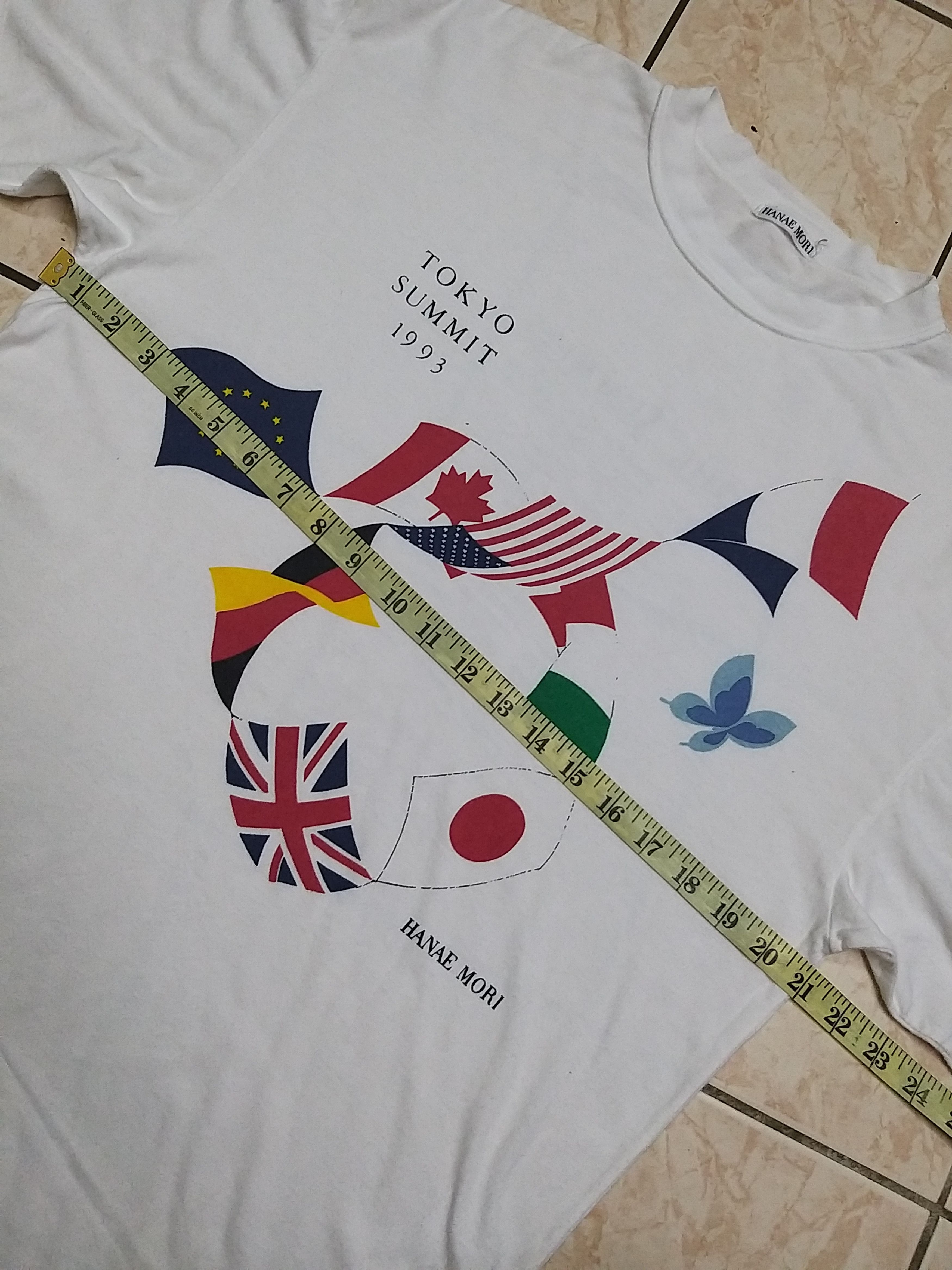 Hanae Mori VINTAGE 90'S HANAE MORI "THE SUMMITS TOKYO" 1993 T SHIRT Size US L / EU 52-54 / 3 - 7 Thumbnail
