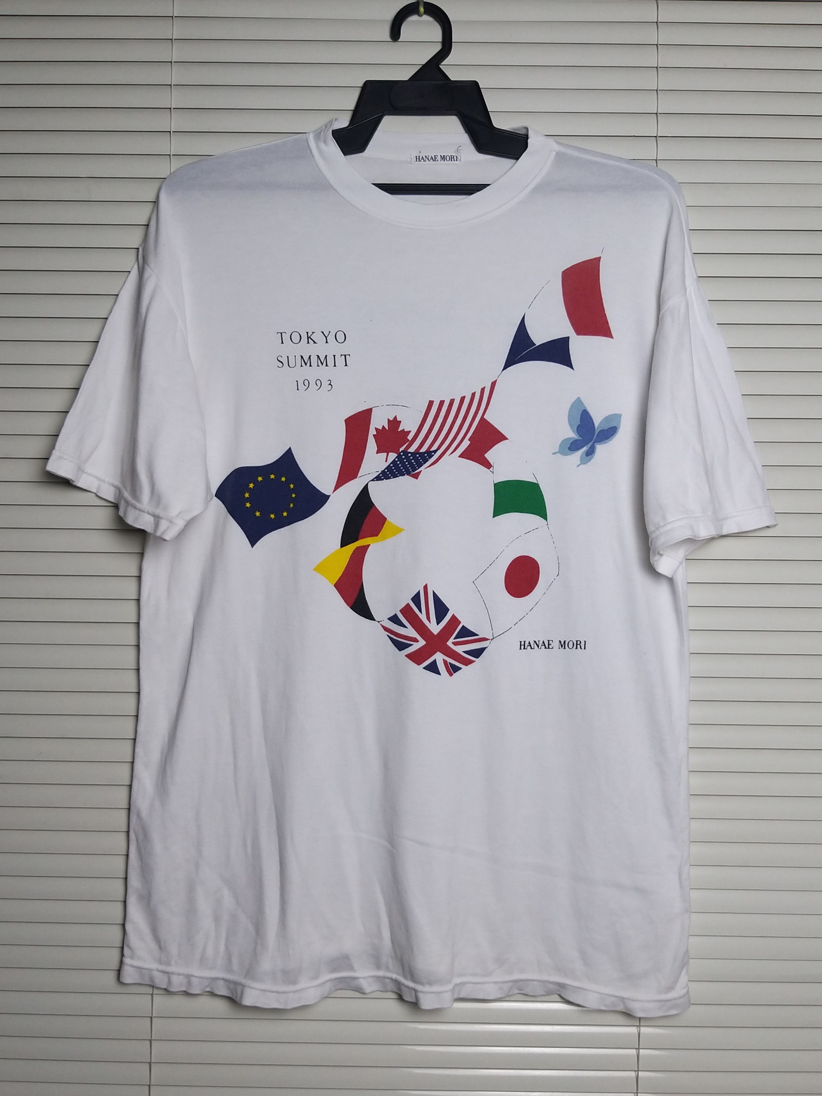 Hanae Mori VINTAGE 90'S HANAE MORI "THE SUMMITS TOKYO" 1993 T SHIRT Size US L / EU 52-54 / 3 - 3 Thumbnail