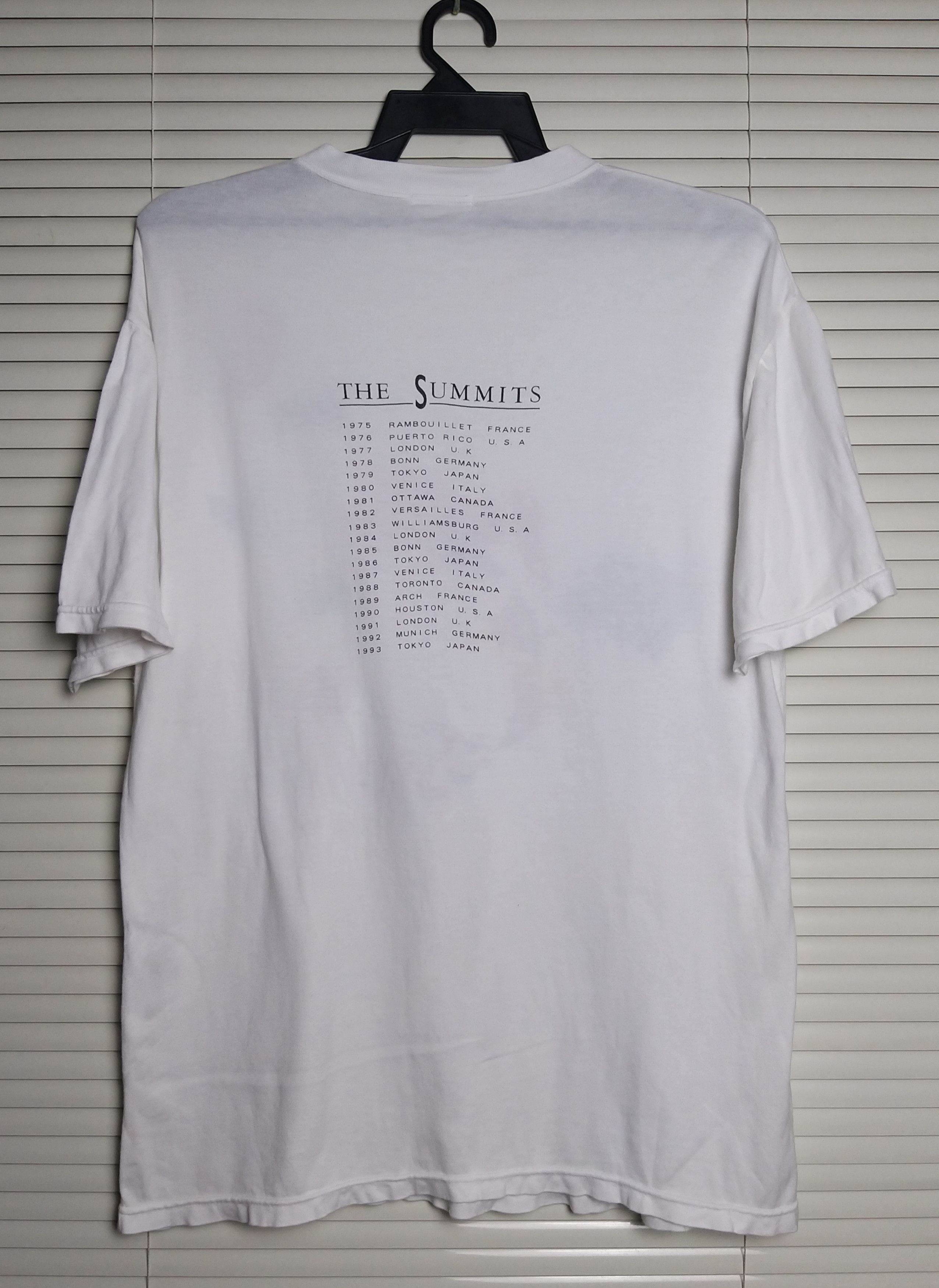 Hanae Mori VINTAGE 90'S HANAE MORI "THE SUMMITS TOKYO" 1993 T SHIRT Size US L / EU 52-54 / 3 - 4 Thumbnail