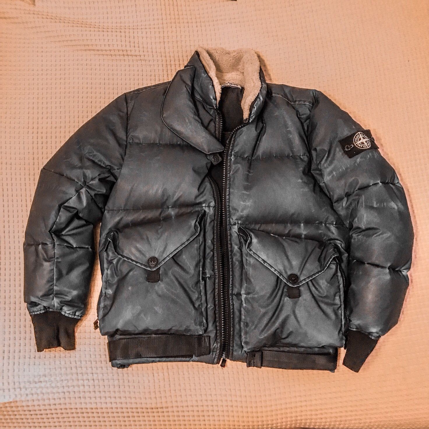 Stone island hidden reflective jacket deals