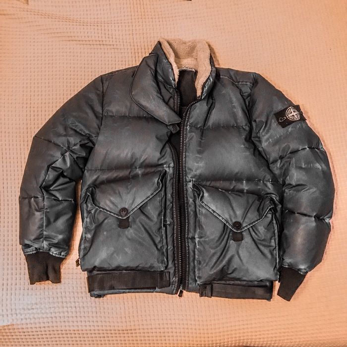 Stone island best sale hidden reflective jacket