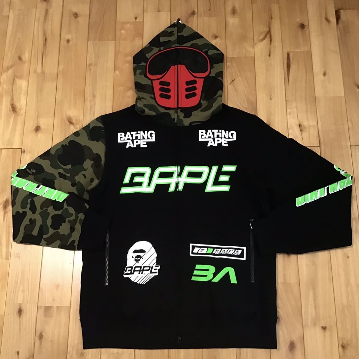 Bape BAPE BMX MASK FULL ZIP HOODIE | Grailed